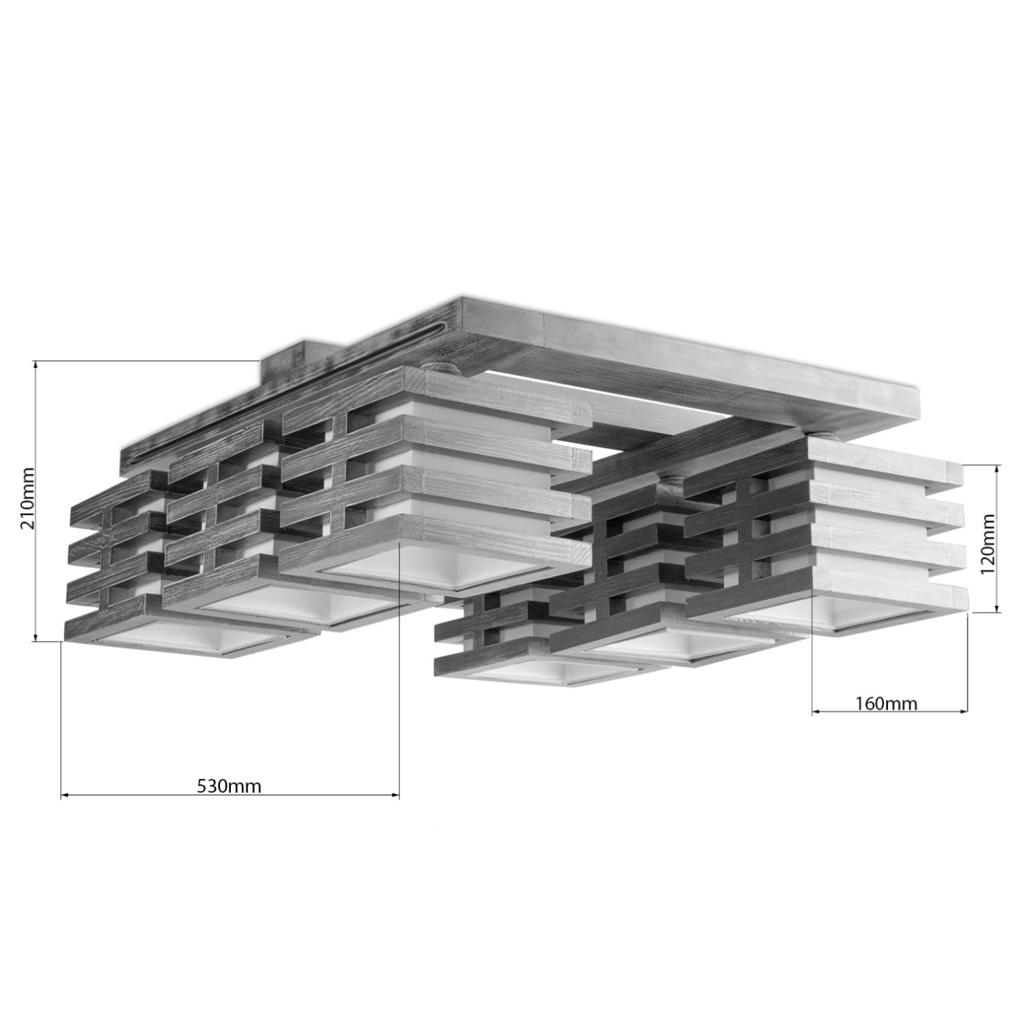Lustr přisazený ke stropu 11506 "HOUSTON" foto3