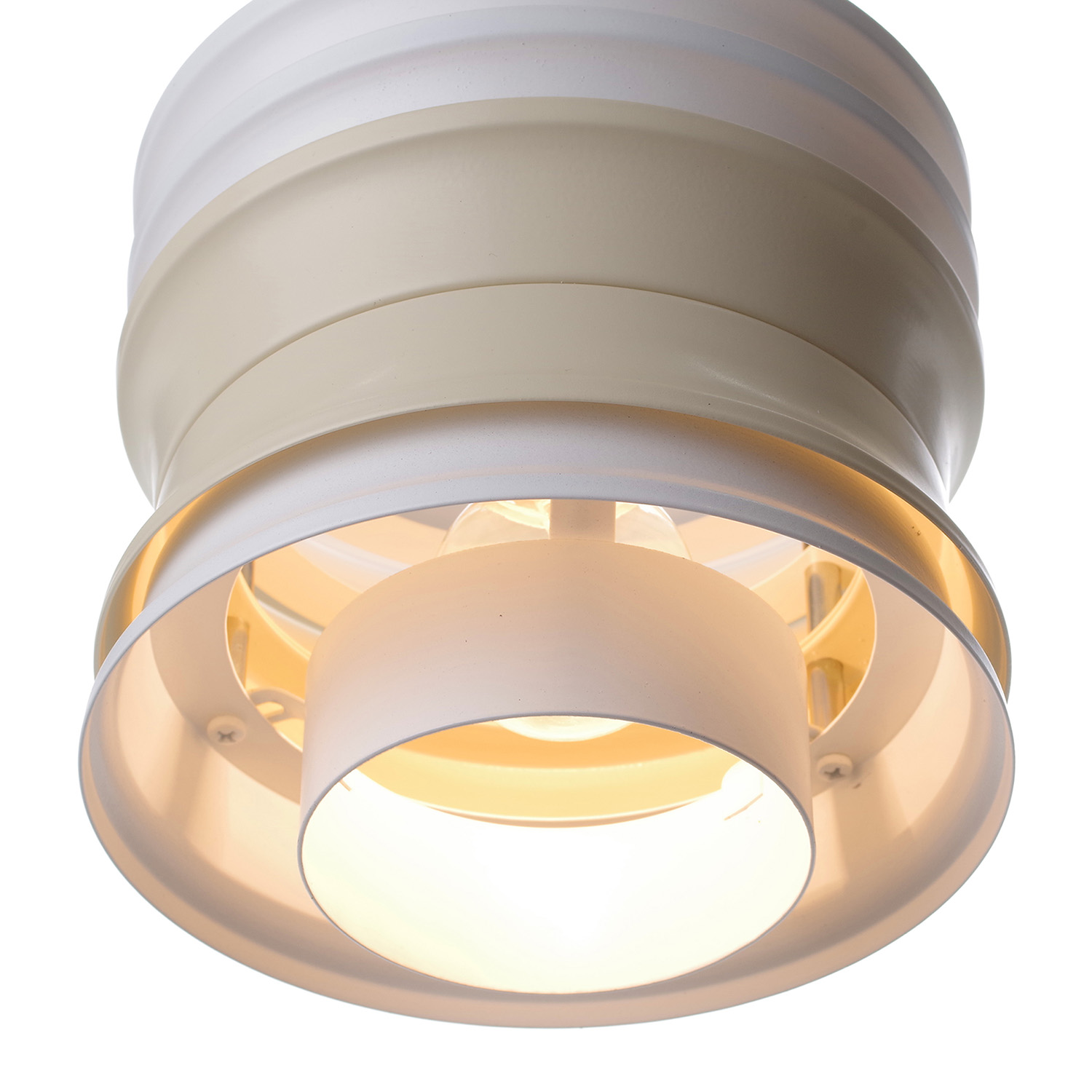 Závěsné bilé svítidlo na lanku s bežovzmi prvky 12803 "UNIQ" foto4