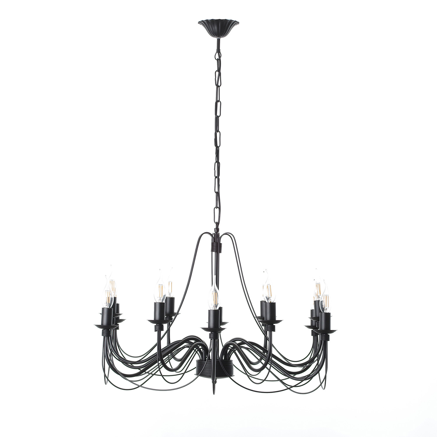 Závěsný lustr v černém matném provedení 30306 "Isabella"