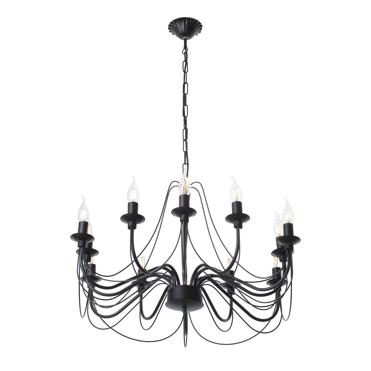 Závěsný lustr v černém matném provedení 30306 "Isabella" foto2