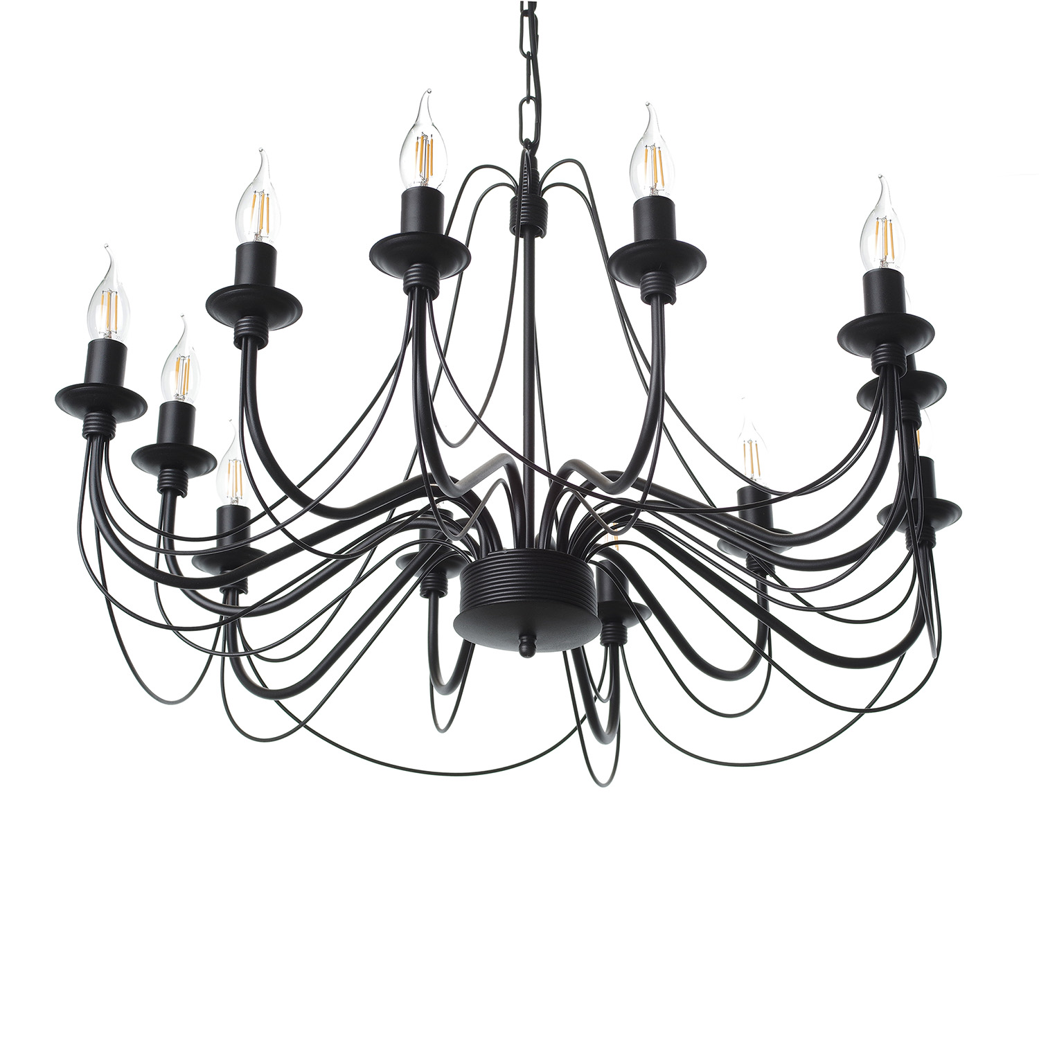 Závěsný lustr v černém matném provedení 30306 "Isabella" foto3