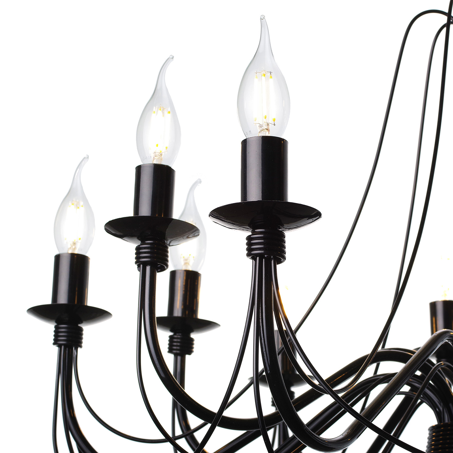 Závěsný lustr v černém lesklém provedení 30306 "Isabella" foto5