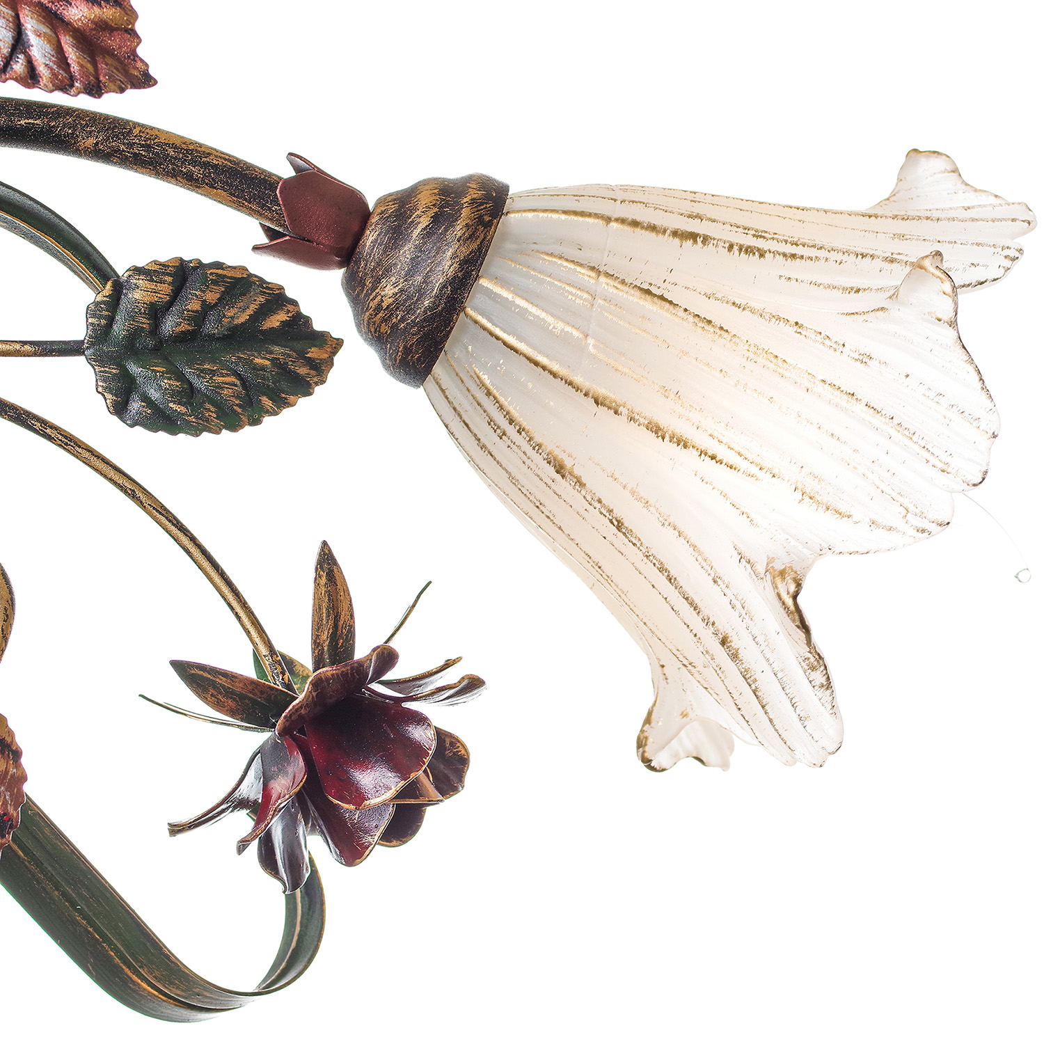 Lustr přisazený s červenými růžemi  15655 "ROSE FLOWER" foto7