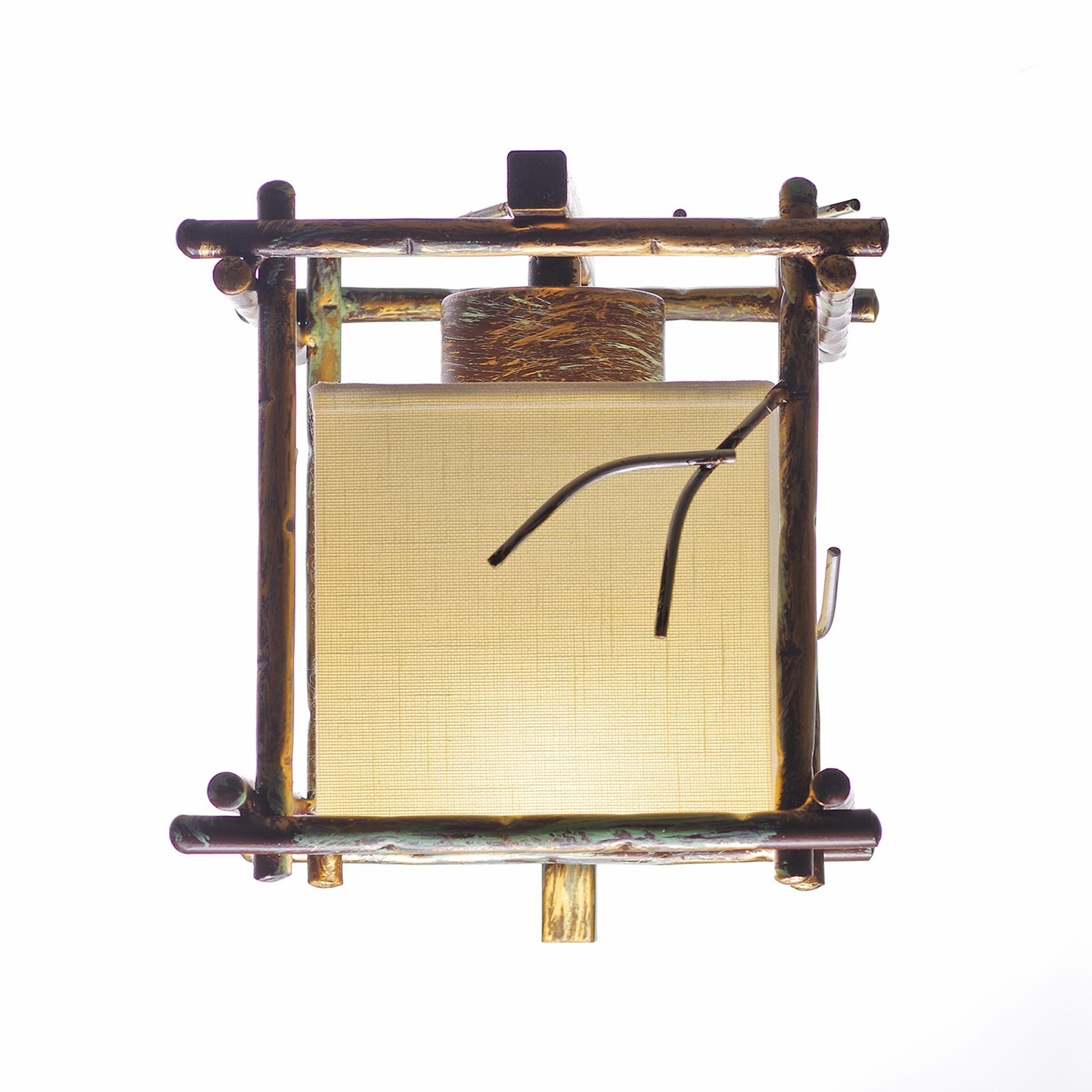 Nástěnné světlo v originálním designu v kombinaci s jemnou barvou a ruční patinou 16711 "SAVANNA CUBO" foto4