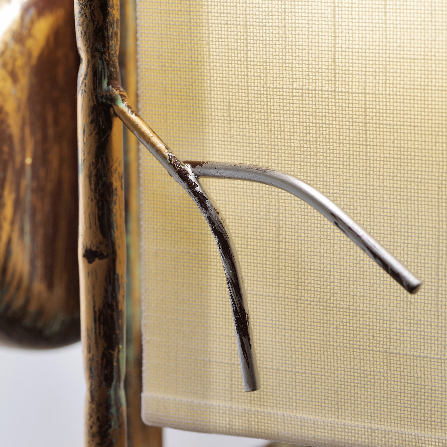 Nástěnné světlo v originálním designu v kombinaci s jemnou barvou a ruční patinou 16711 "SAVANNA CUBO" foto3