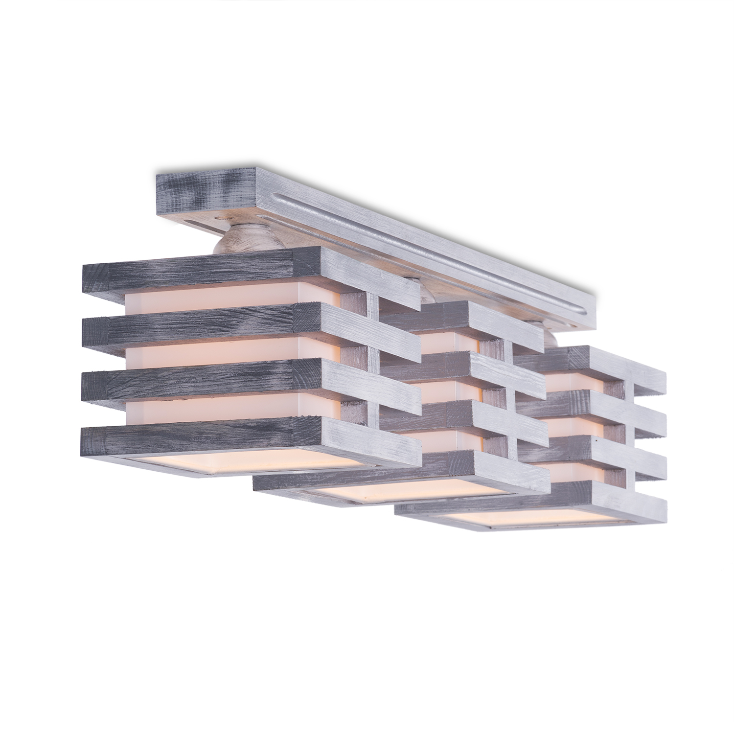 Moderní lustr v bílé barvě se stříbrnou patinou 18603 "HOUSTON" foto2