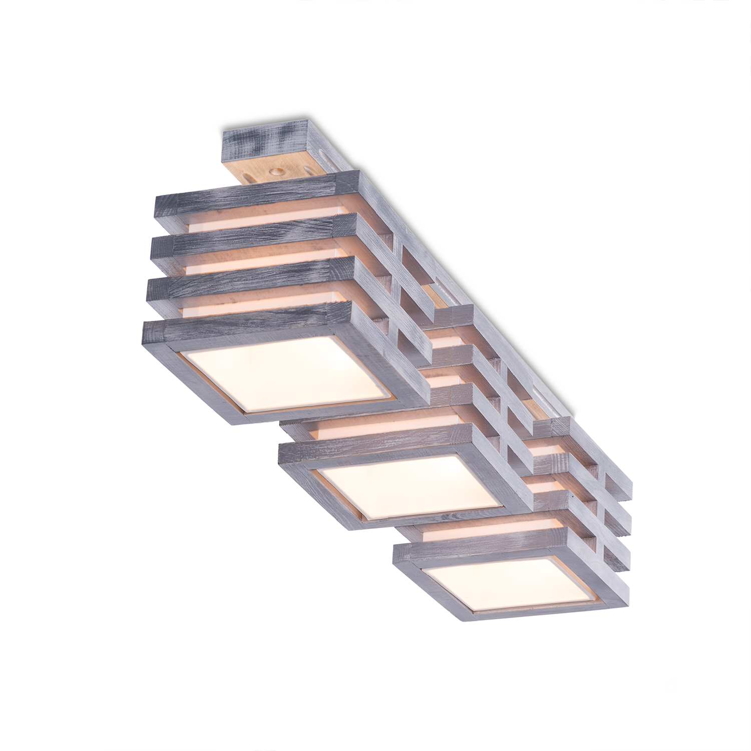 Moderní lustr v bílé barvě se stříbrnou patinou 18603 "HOUSTON" foto3