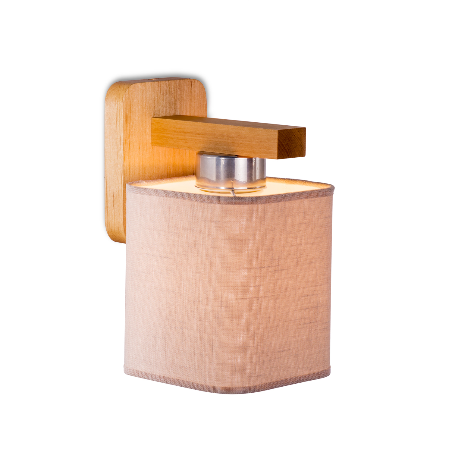 Dřevěné nástěnné svítidlo z přírodního buku. foto4