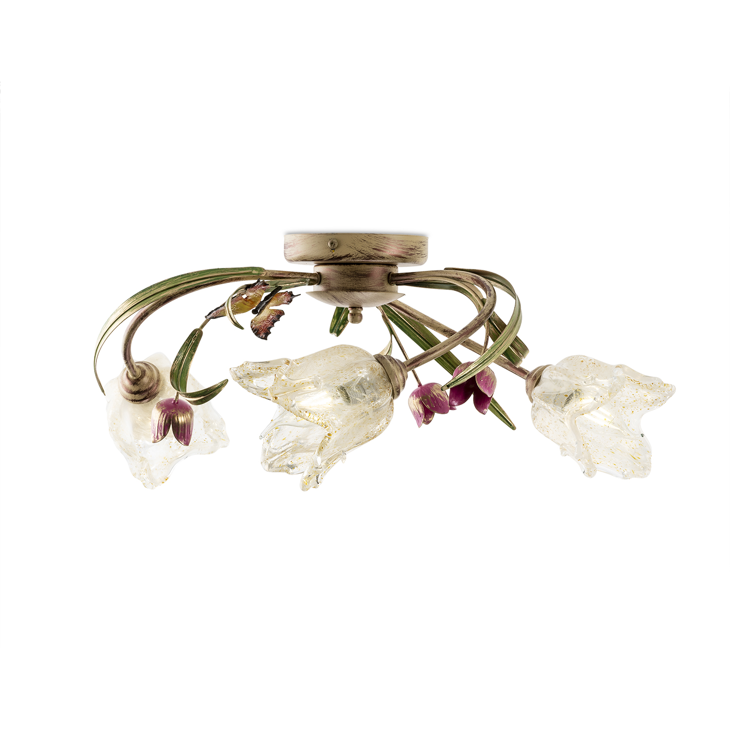 Přisazený lustr s třemi stínítky  473 "TULIPANO" foto3