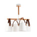 Lustr 60404 "RIONI"v bílém provedení s koženými řemínky a bílými textilními stínítky foto5