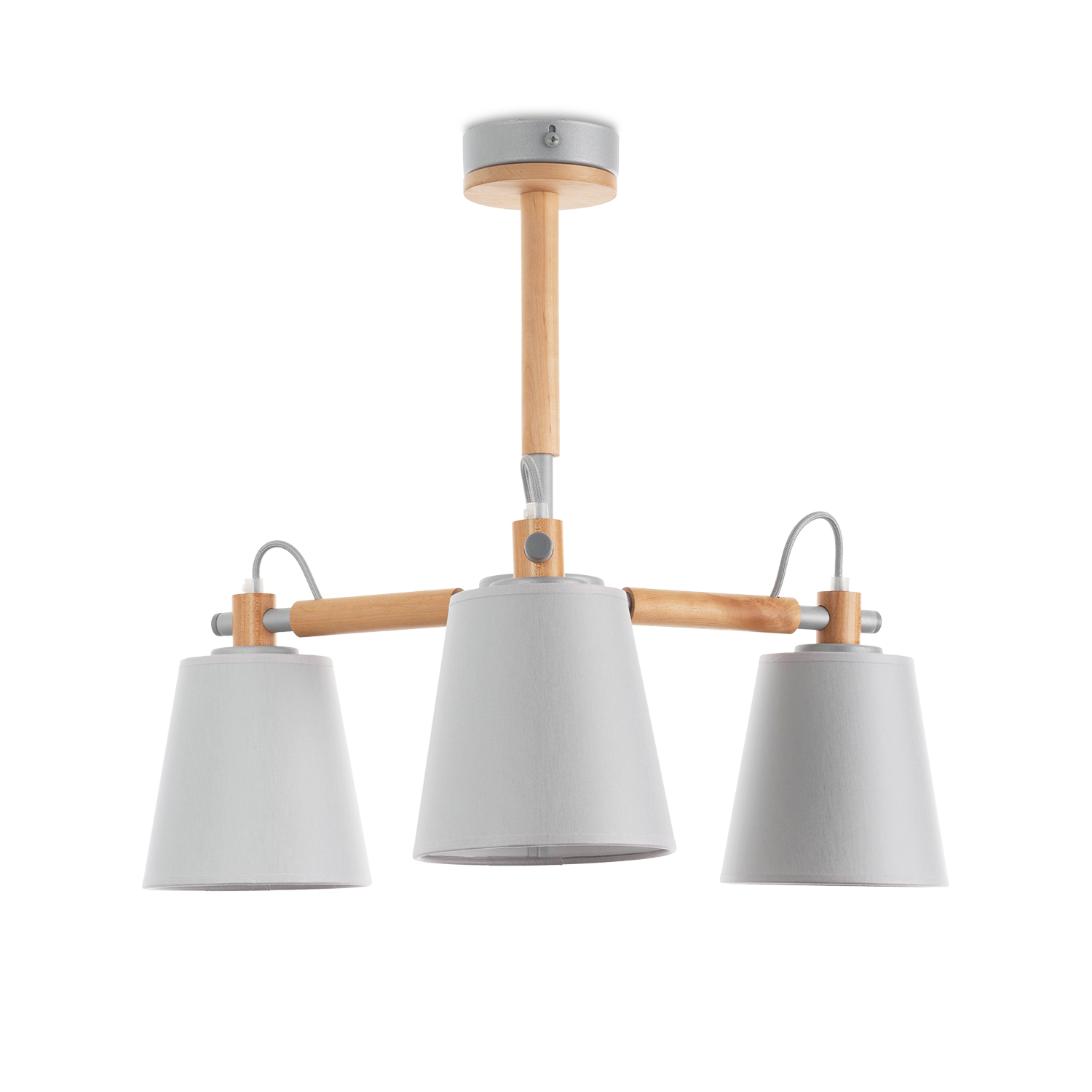 Skandinávský Lustr s Třemi Rameny: Přírodní Elegance na Tyčii  "SYMPHONY" 60433 foto3