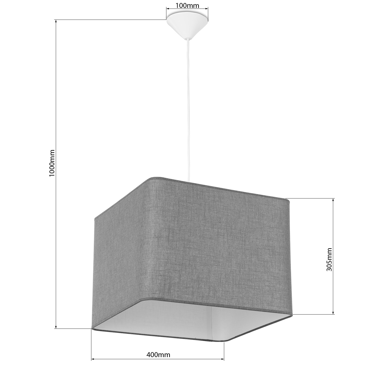 Závěsné svítidlo na lanku s lneneným stínidlem 60999 "HOTEL" foto3