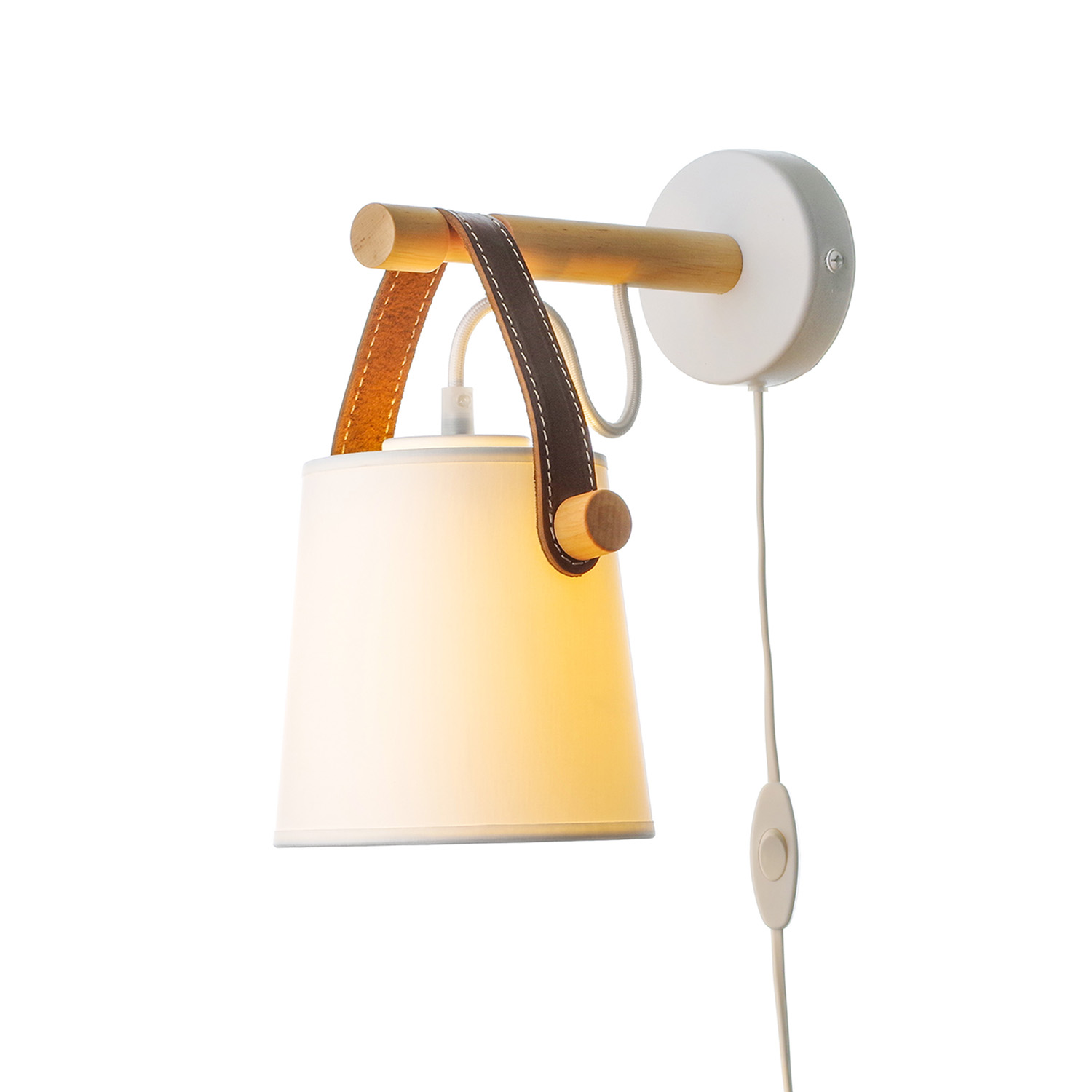 Nástěnné svítidlo s kabelem a vypínačem a zástrčkou. 442 "RIONI"