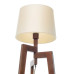Stojací lampa v barvě ořechu s bežovým stínidlem  9660 "Trion" foto7