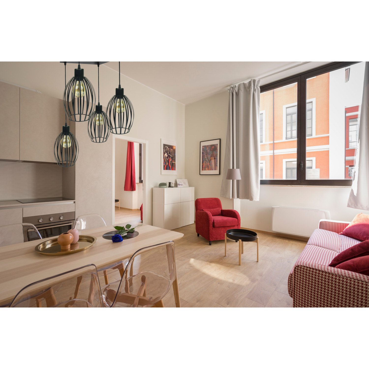 Závěsné svítidlo 7001/PK4LCZ FIORDA, 4xE27/60W, černá struktura foto3