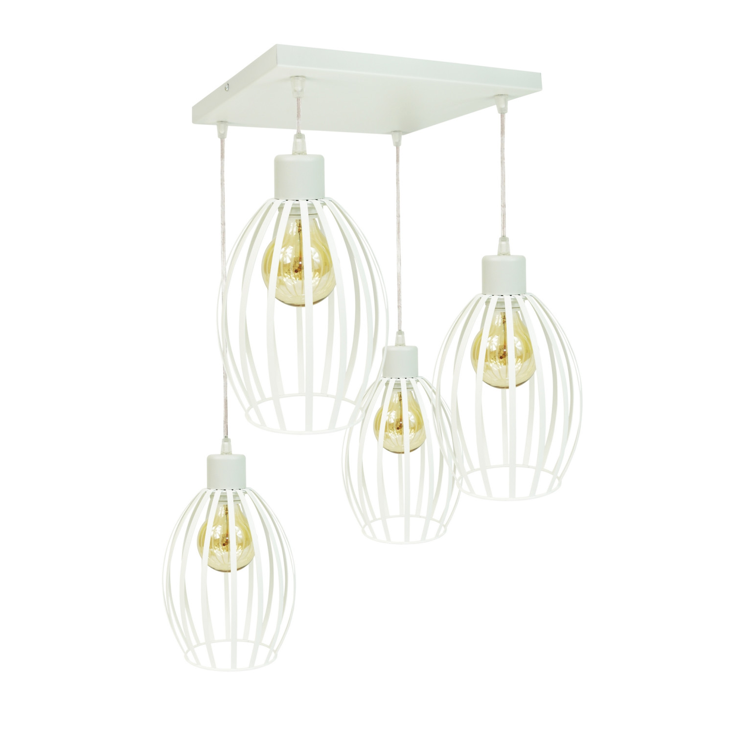 Závěsné svítidlo 7001/PK4LSZ FIORDA, 4xE27/60W, šedá