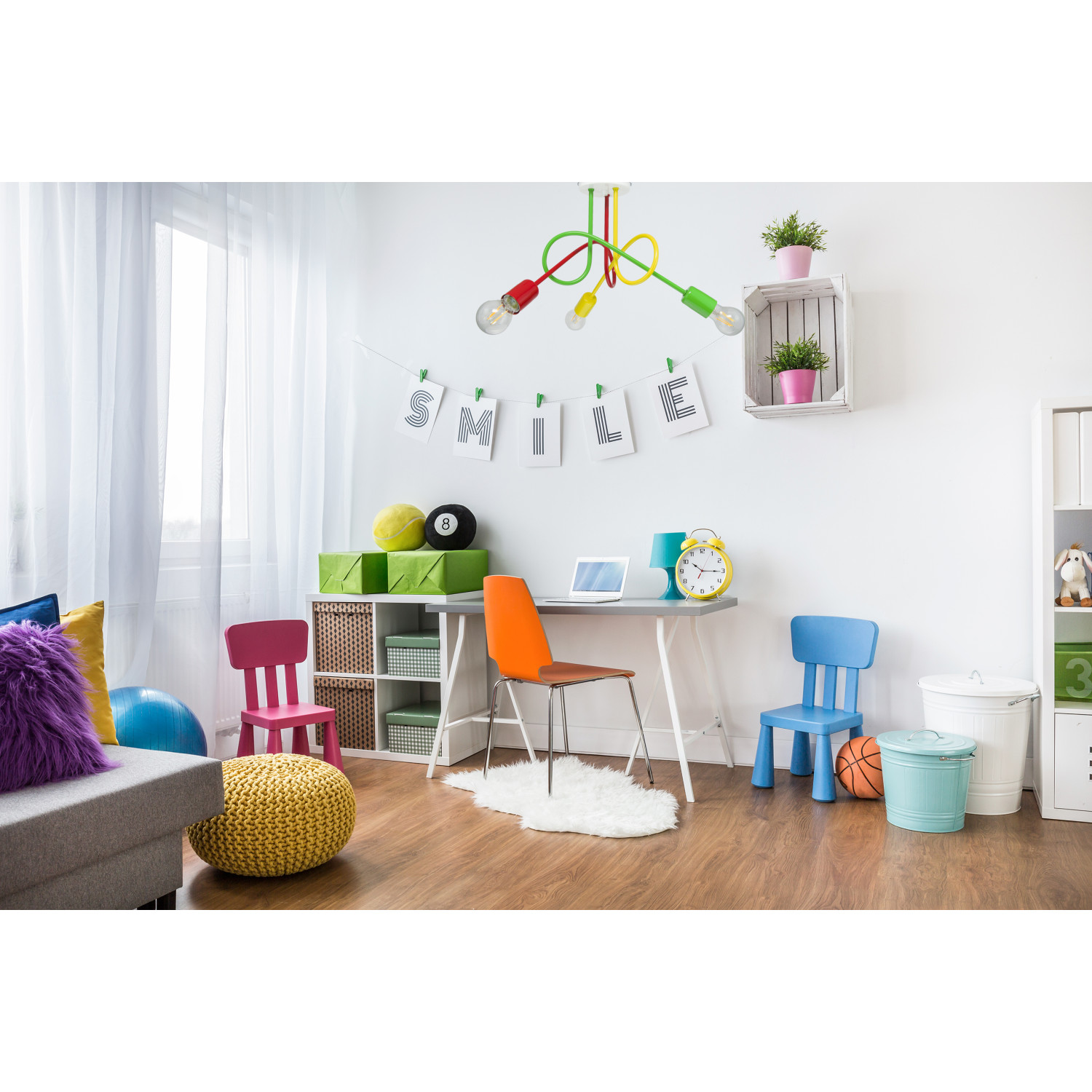 Závěsné svítidlo 1001/3M6 MONDO, 3xE27/60W, zelená, červená, žlutá foto6