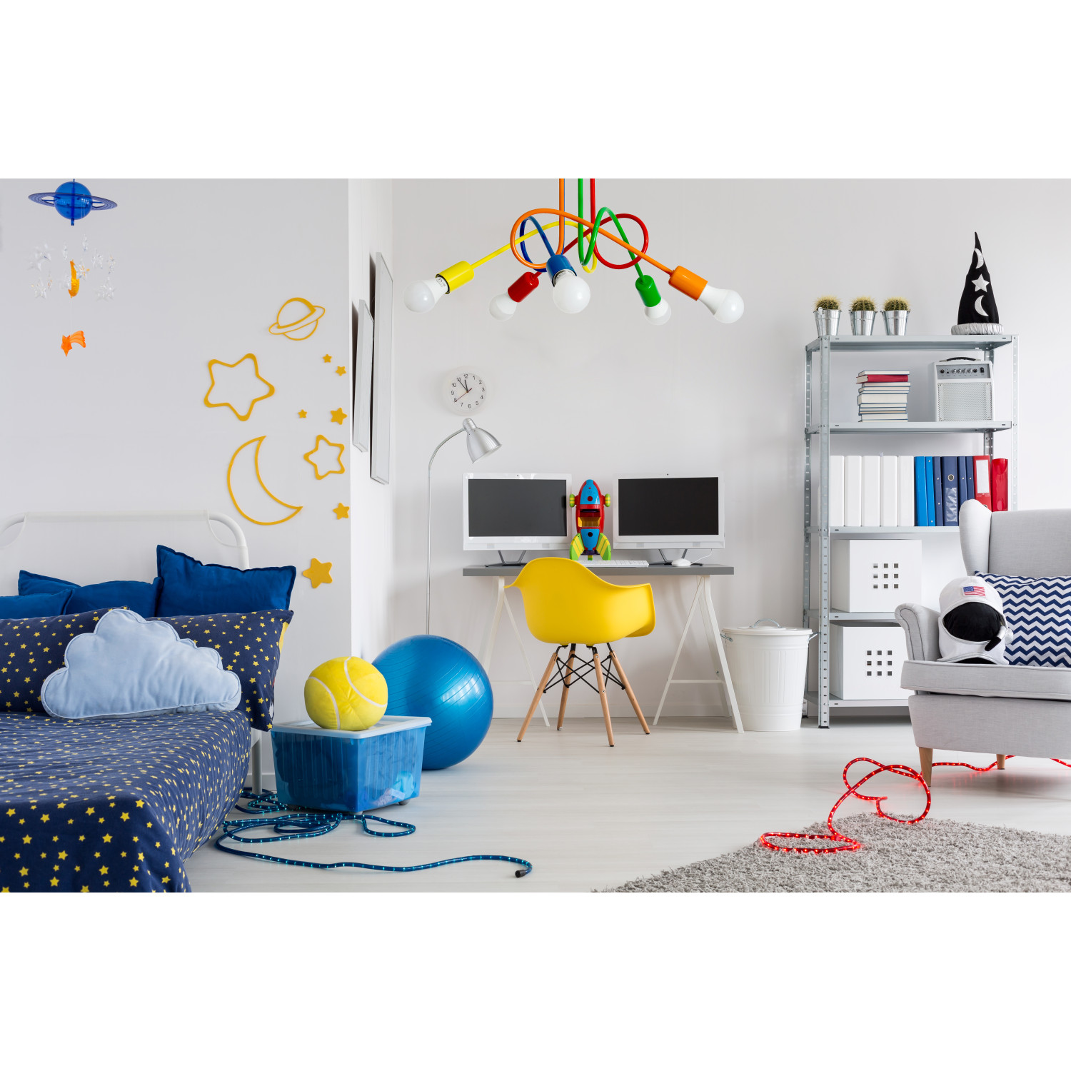 Závěsné svítidlo 1001/5MX1 MONDO 5 MIX1, 5xE27/60W, oranžová foto3