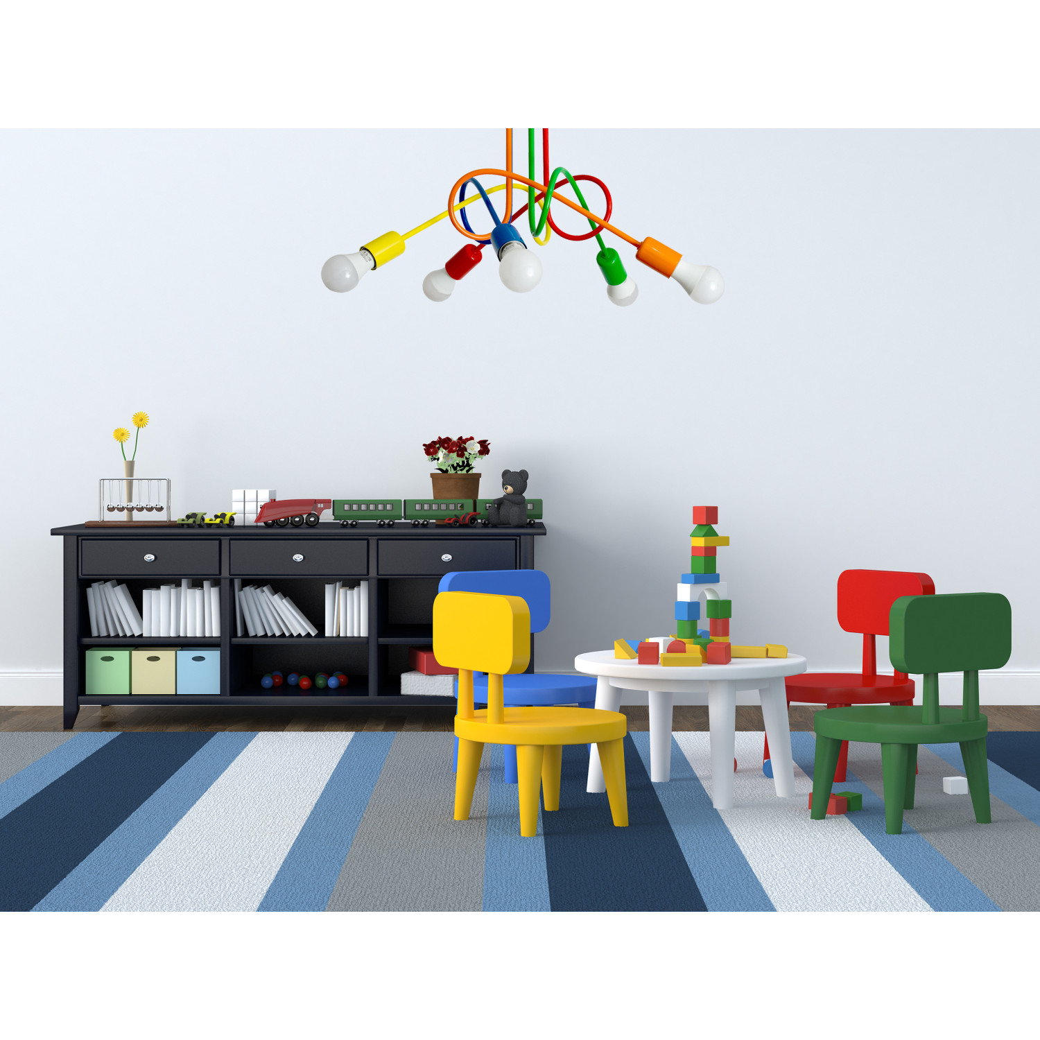 Závěsné svítidlo 1001/5MX1 MONDO 5 MIX1, 5xE27/60W, oranžová foto5