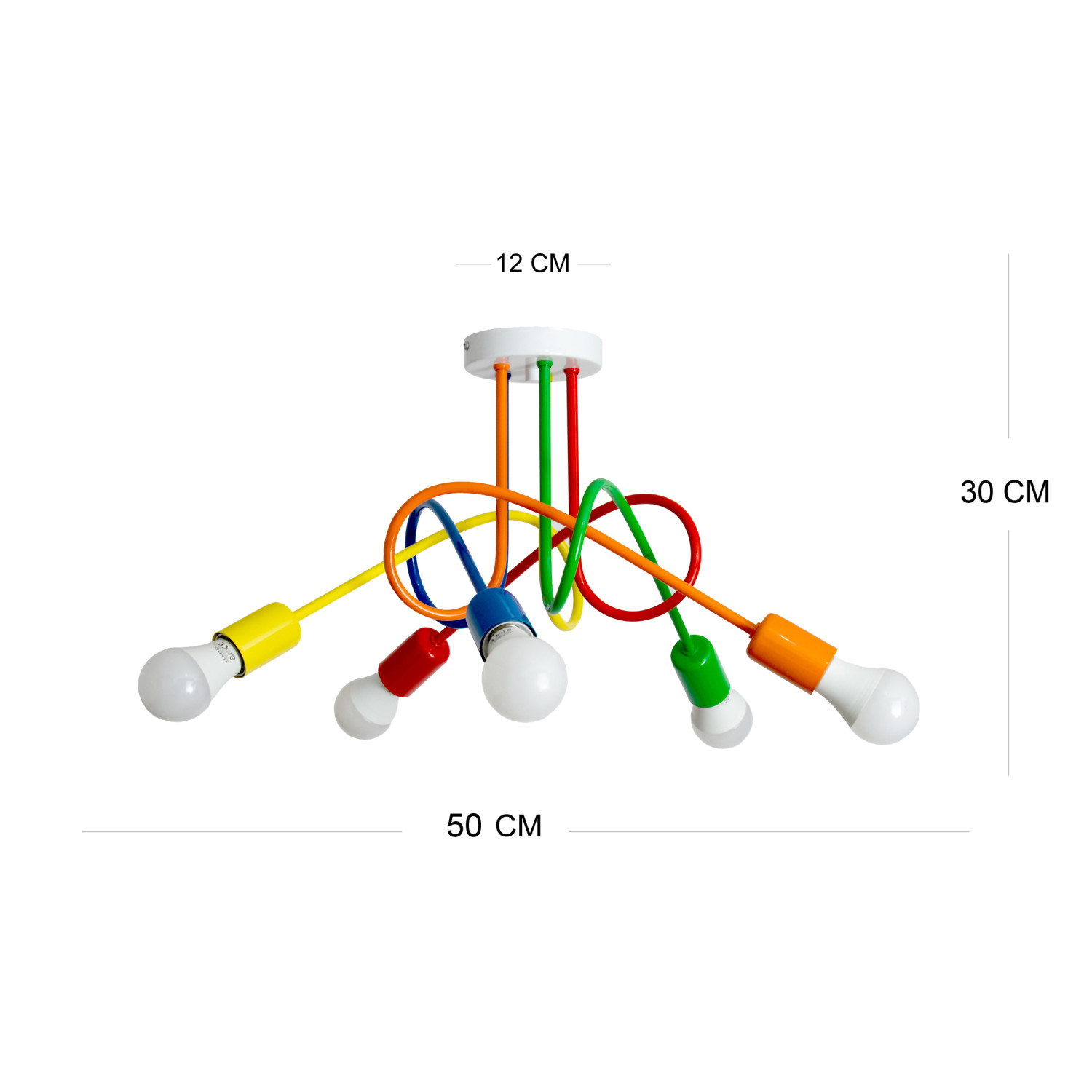 Závěsné svítidlo 1001/5MX1 MONDO 5 MIX1, 5xE27/60W, oranžová foto2
