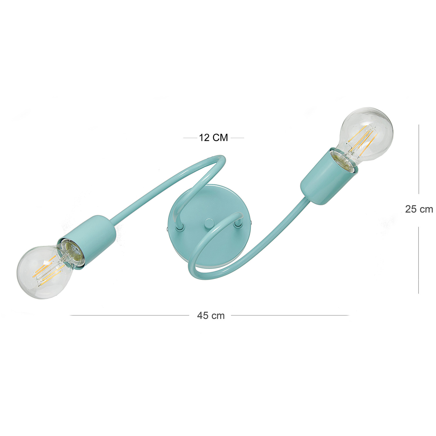 Závěsné svítidlo LED do dětského pokoje kolekce  "MONDO" pastelová turkusová barva foto7