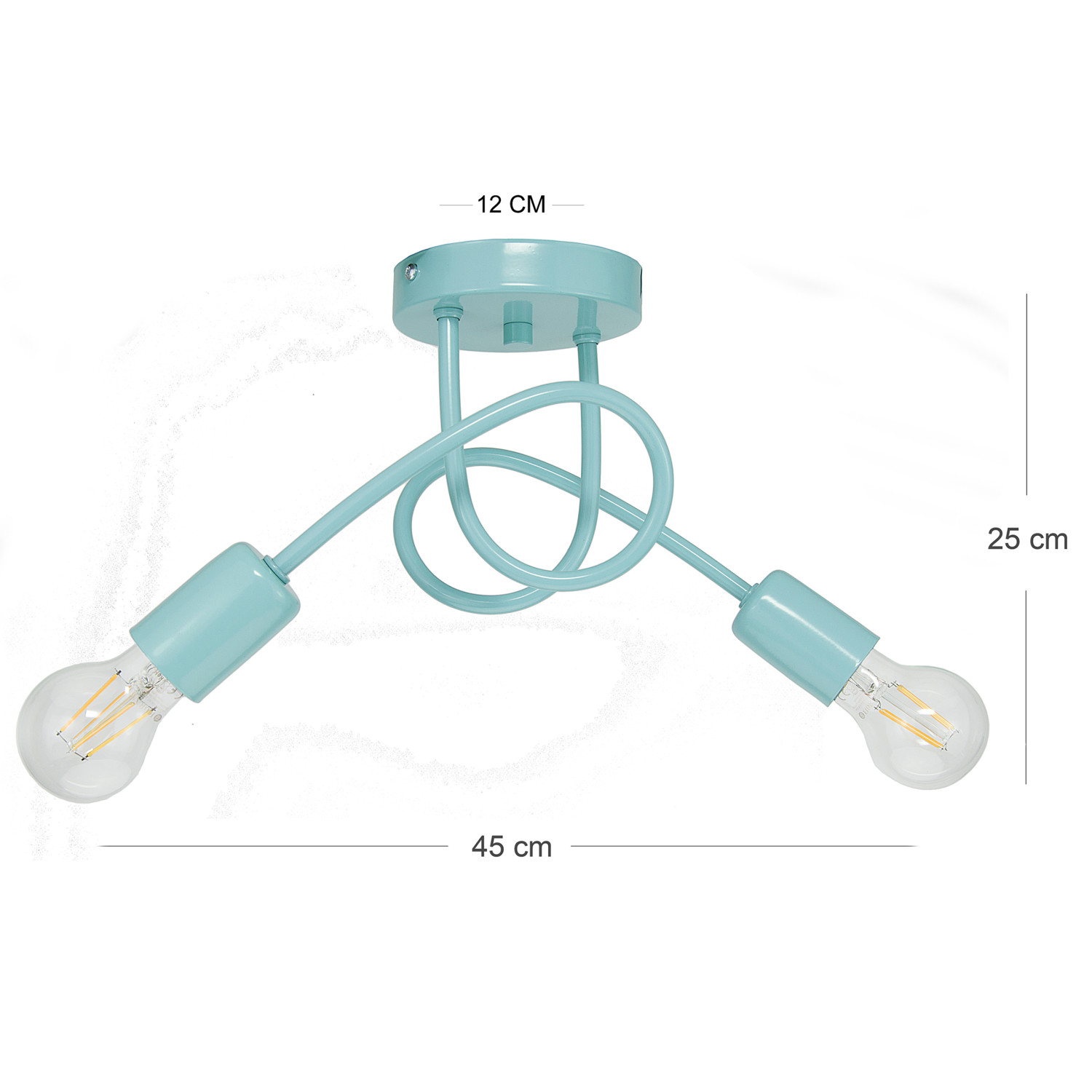 Závěsné svítidlo LED do dětského pokoje kolekce  "MONDO" pastelová turkusová barva foto6