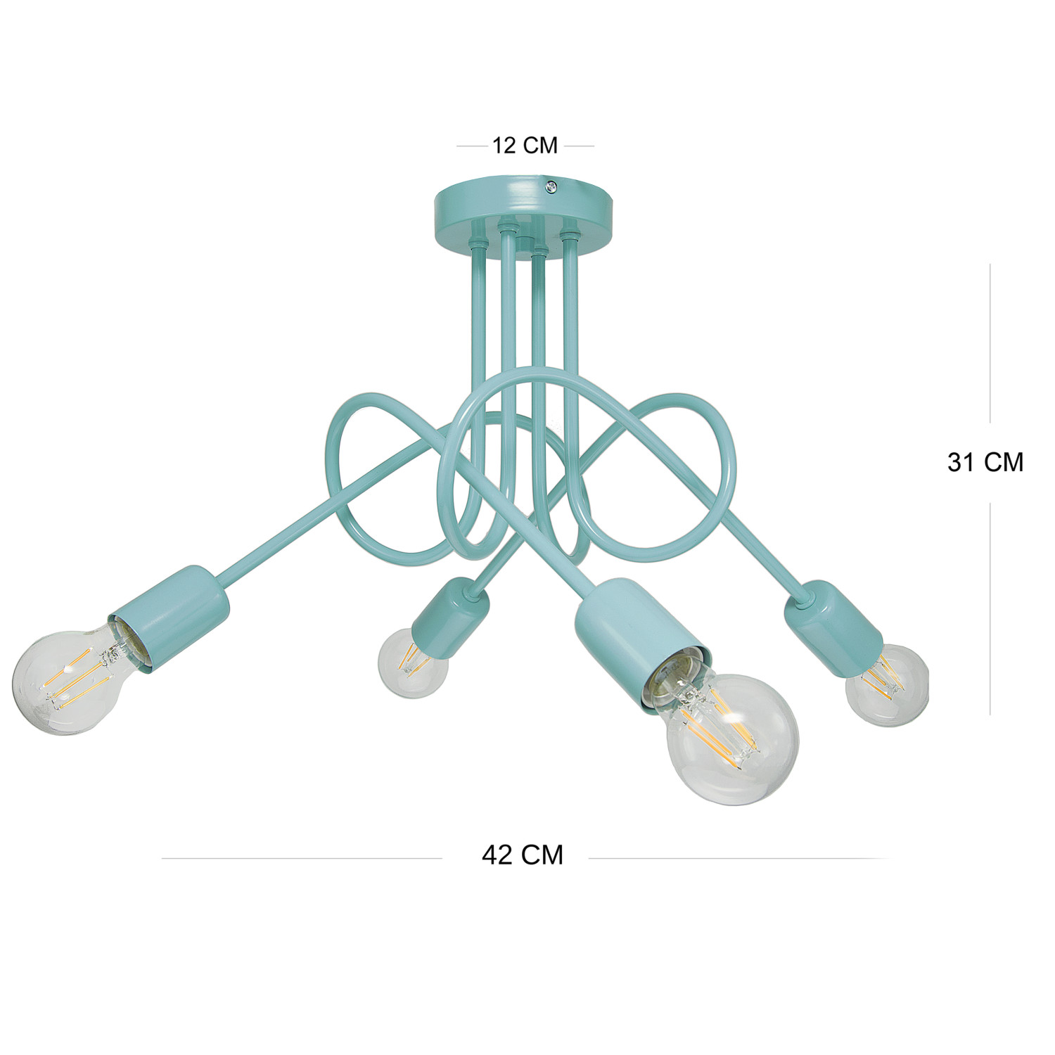 Závěsné svítidlo 1001/4PT MONDO, 4xE27/60W, foto3