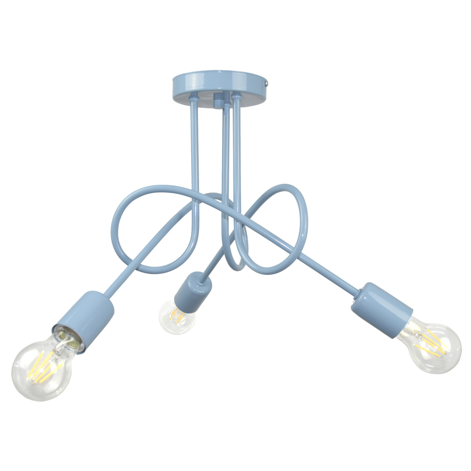 Závěsné svítidlo 1001/3PT MONDO, 3xE27/60W, pastel turkus