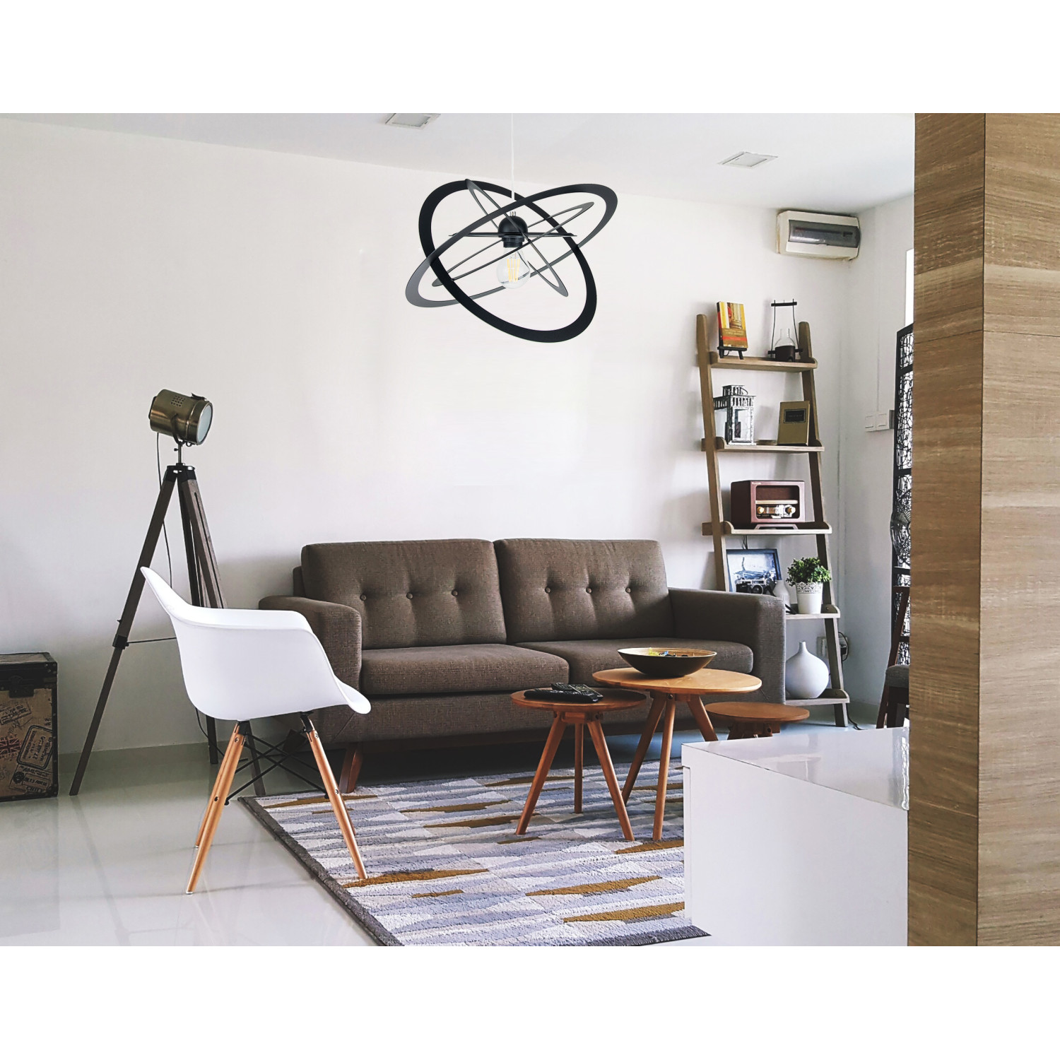 Pendant lamp 2005/1CZS SFERIS, 1xE27/60W, black foto6