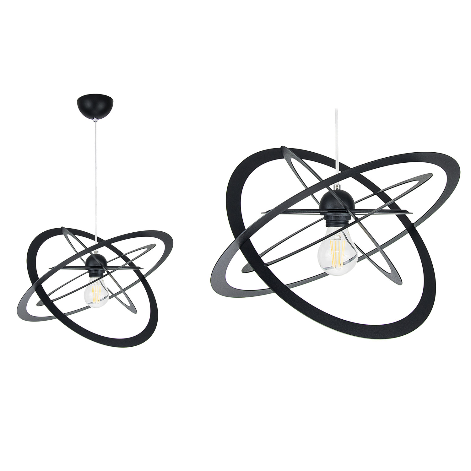 Pendant lamp 2005/1CZS SFERIS, 1xE27/60W, black foto3