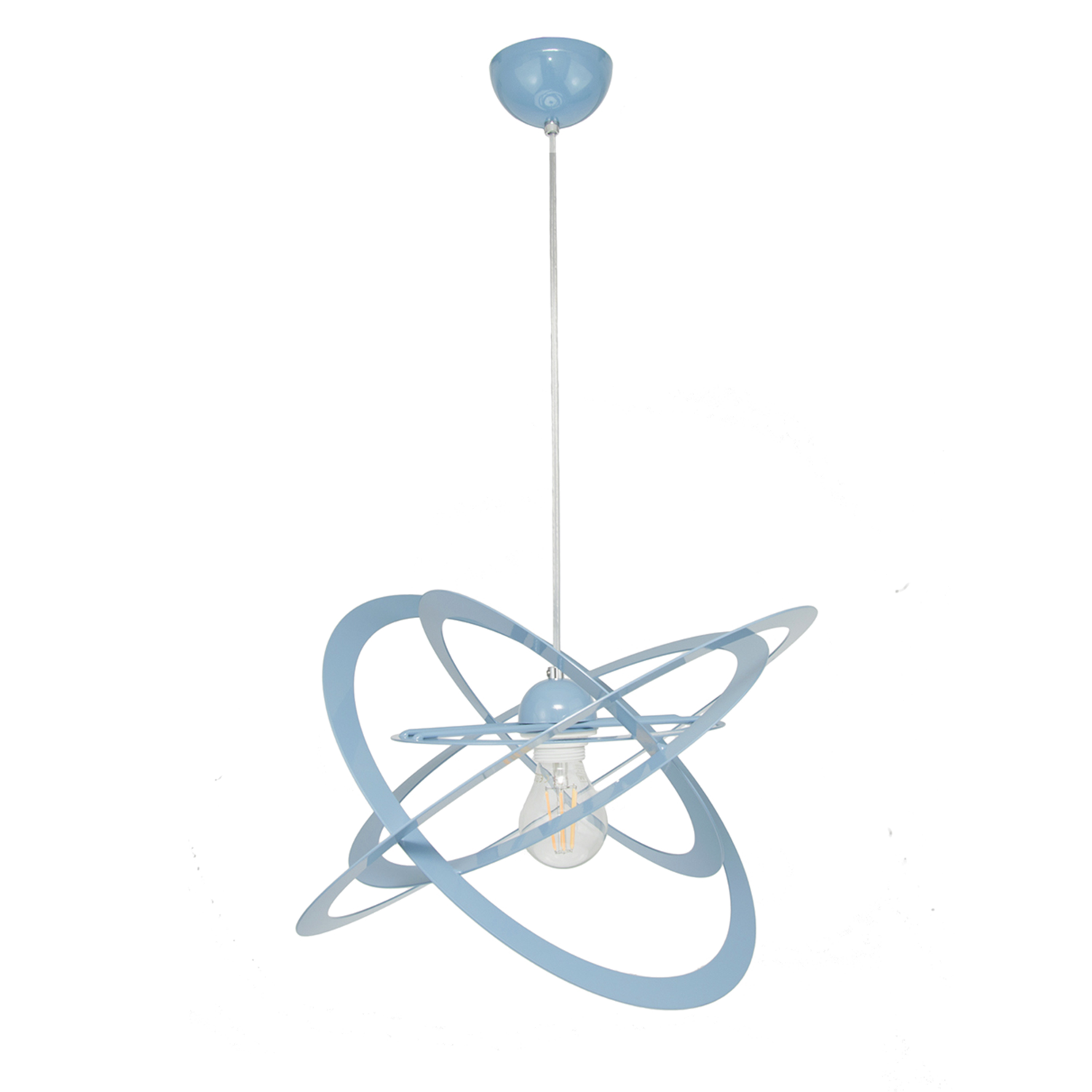 Pendant lamp 2005/1PN SFERIS, 1xE27/60W, blue pastel