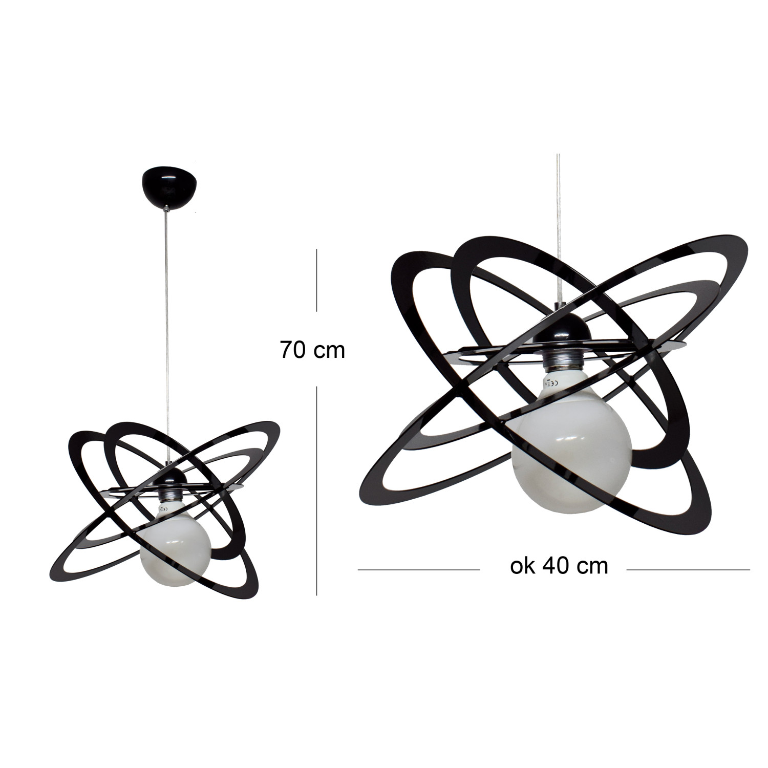 Pendant lamp 2005/1CZ SFERIS, 1xE27/60W, foto3
