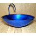 Skleněné designové umyvadlo  "Blue Silver Elegance" U 004 foto6
