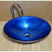 Skleněné designové umyvadlo  "Blue Silver Elegance" U 004 foto6