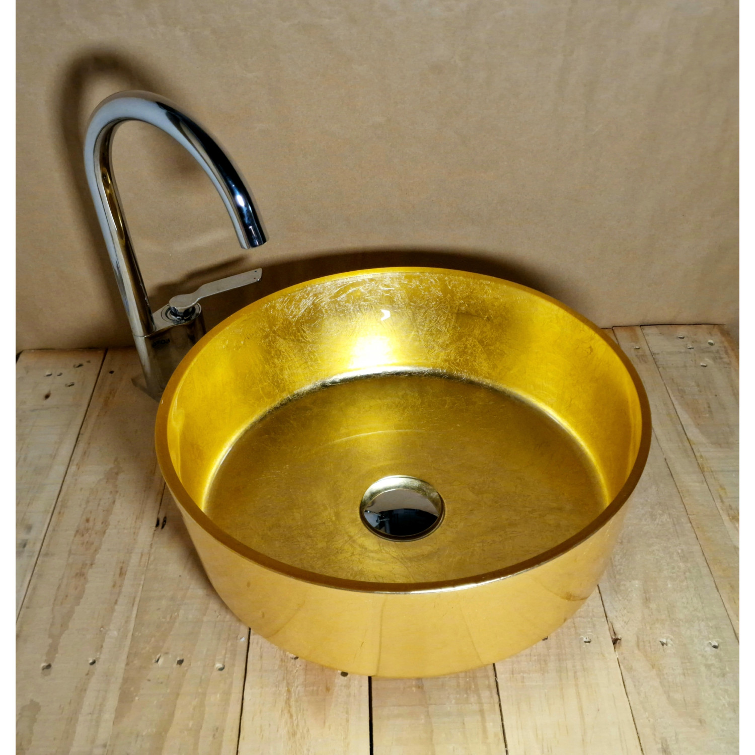 Skleněné designové umyvadlo U018 foto2