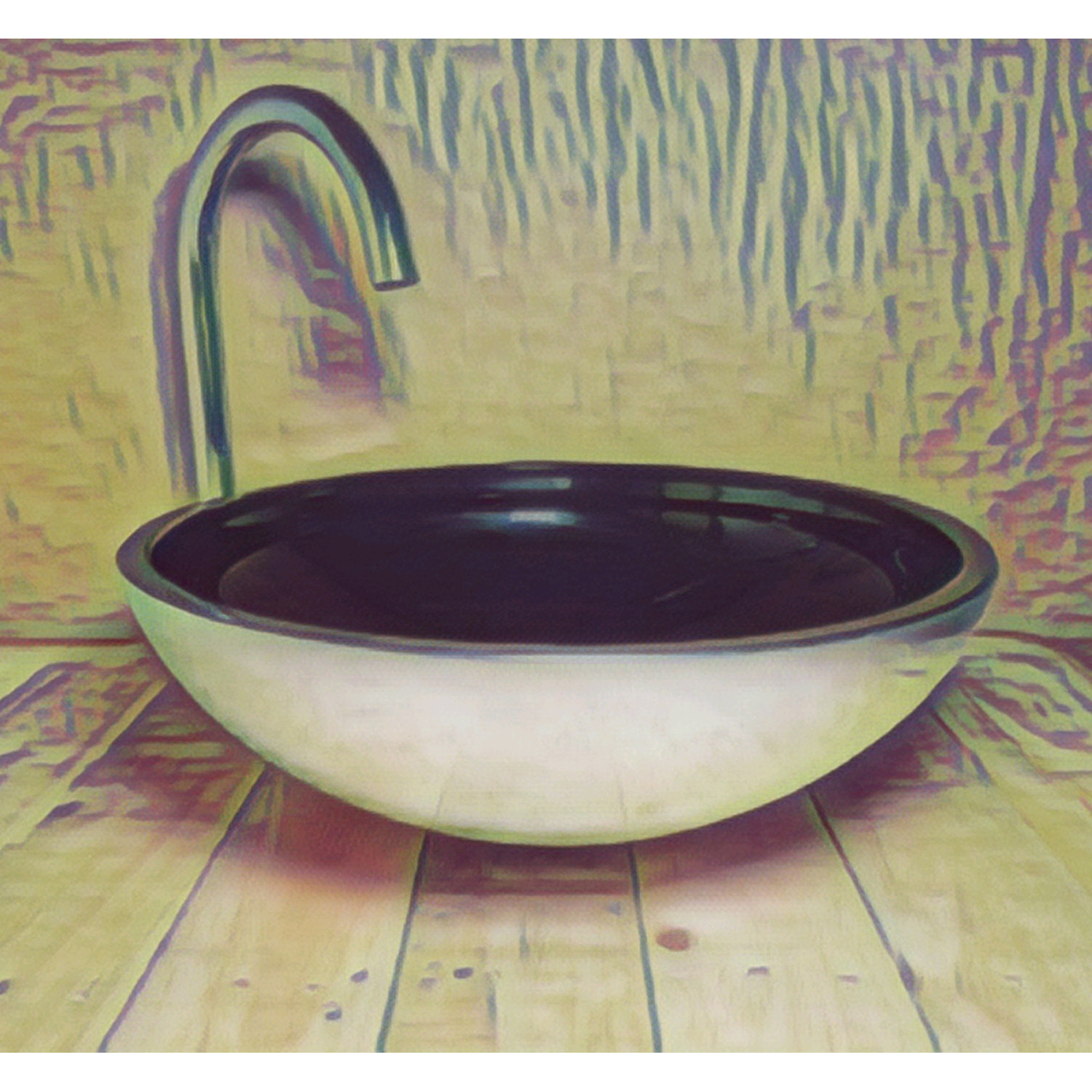 Skleněné designové umyvadlo od italských mistrů U020 foto4