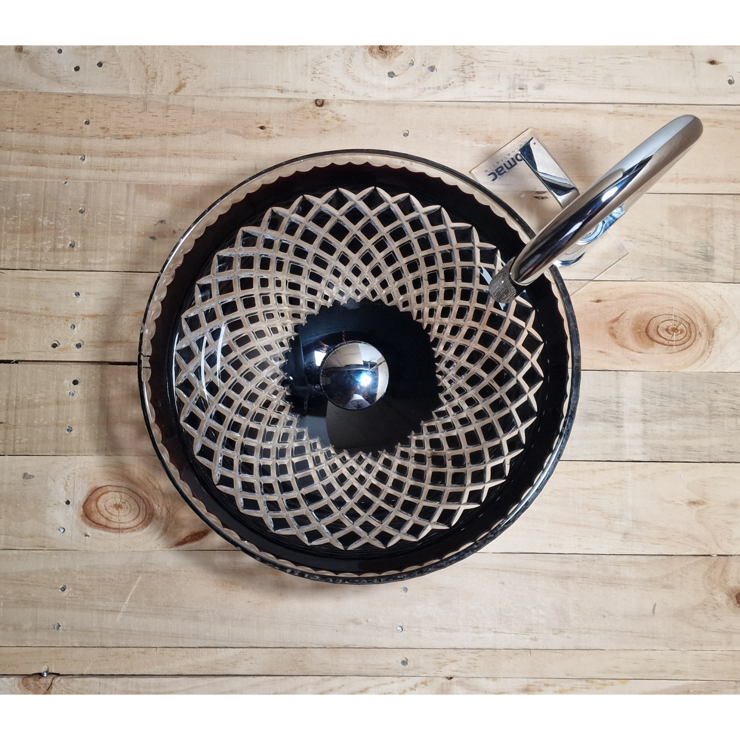 Exkluzivní skleněné umyvadlo z křišťálového skla U039 foto6