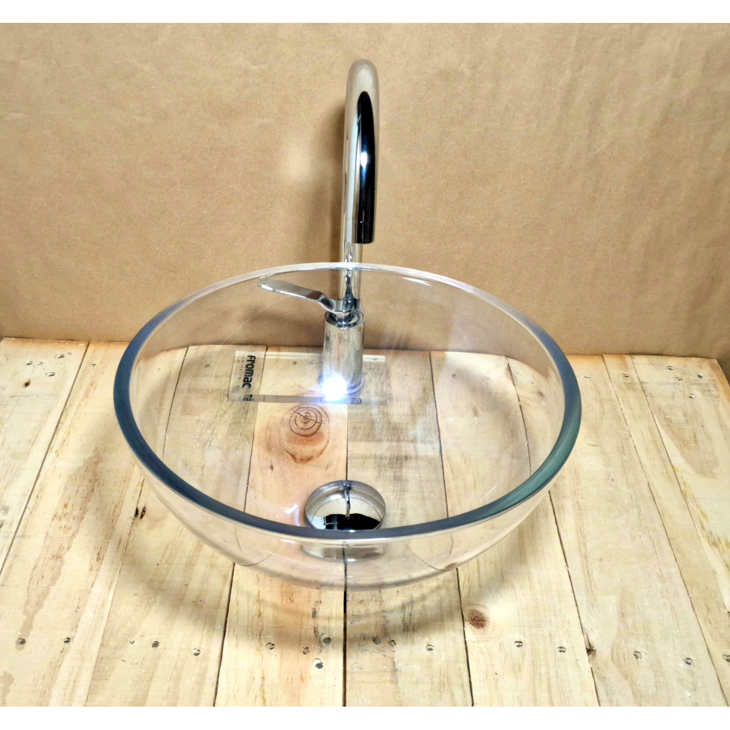 Transparentní Skleněné Umyvadlo " Jednoduchost a Modernita v Jedením" U045 foto3