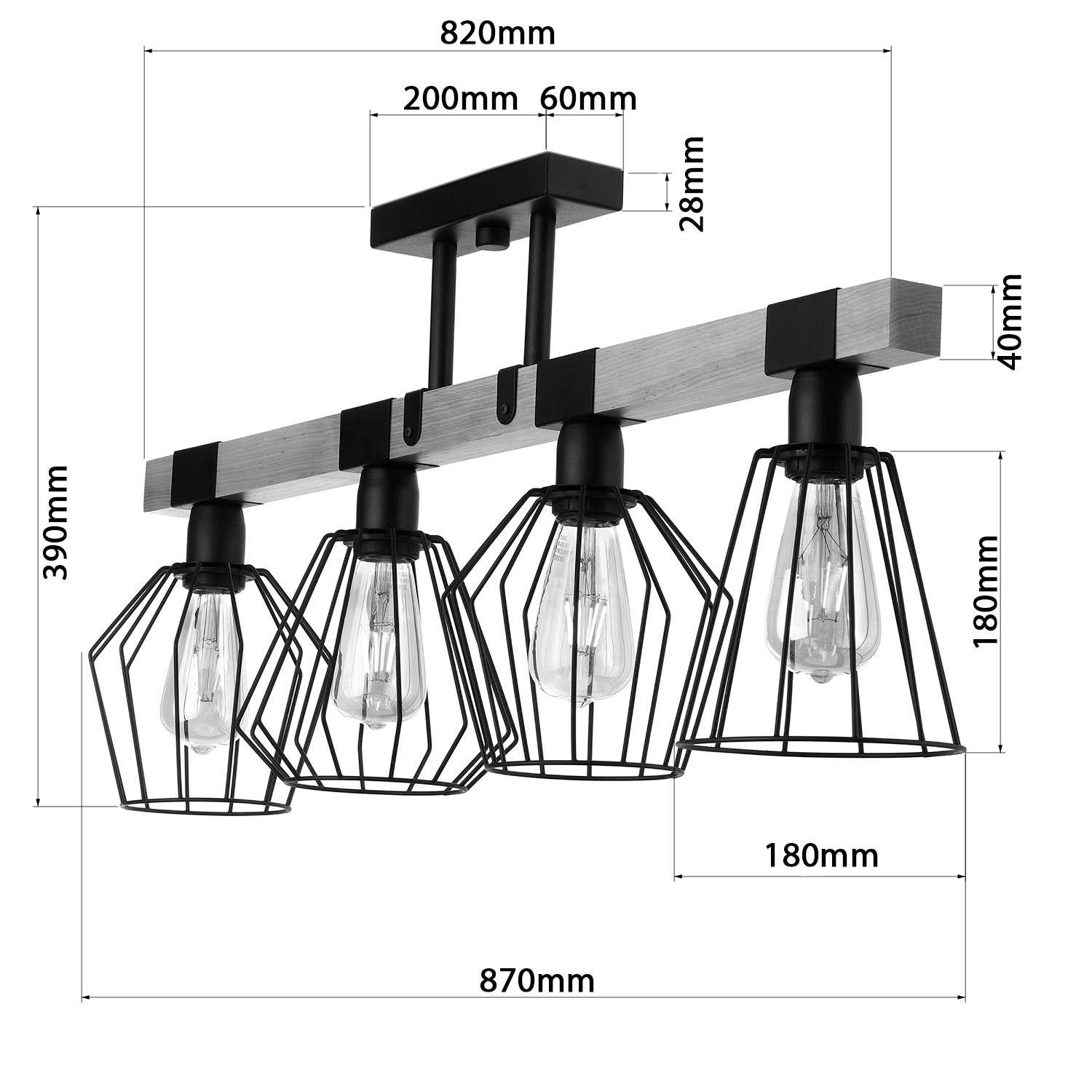 Lustr na tyči 20955 "CAMEROON" foto5