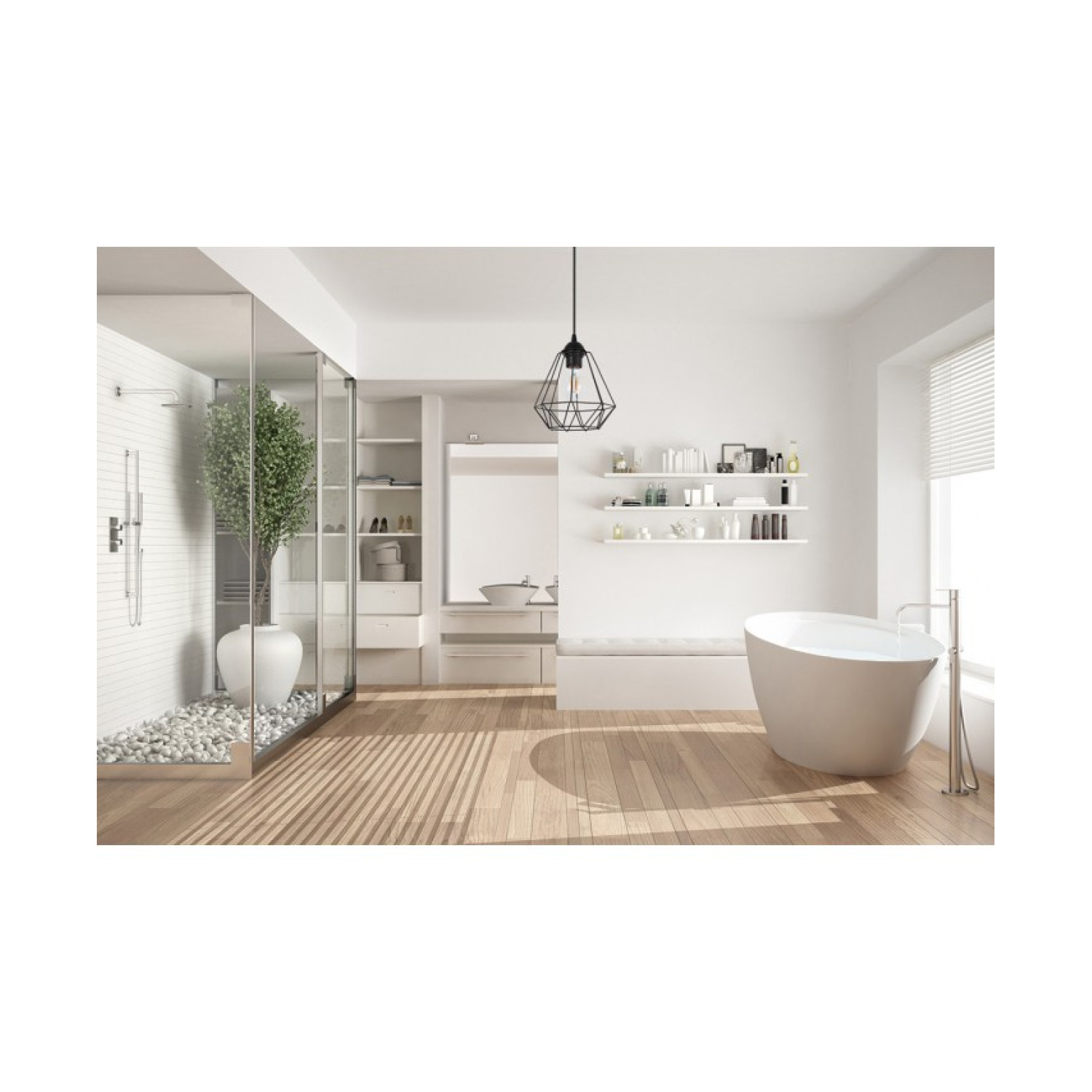 Závěsné svítidlo na lanku s kovovým stínítkem LH003 "DIAMOND LOFT CORRAL" foto5