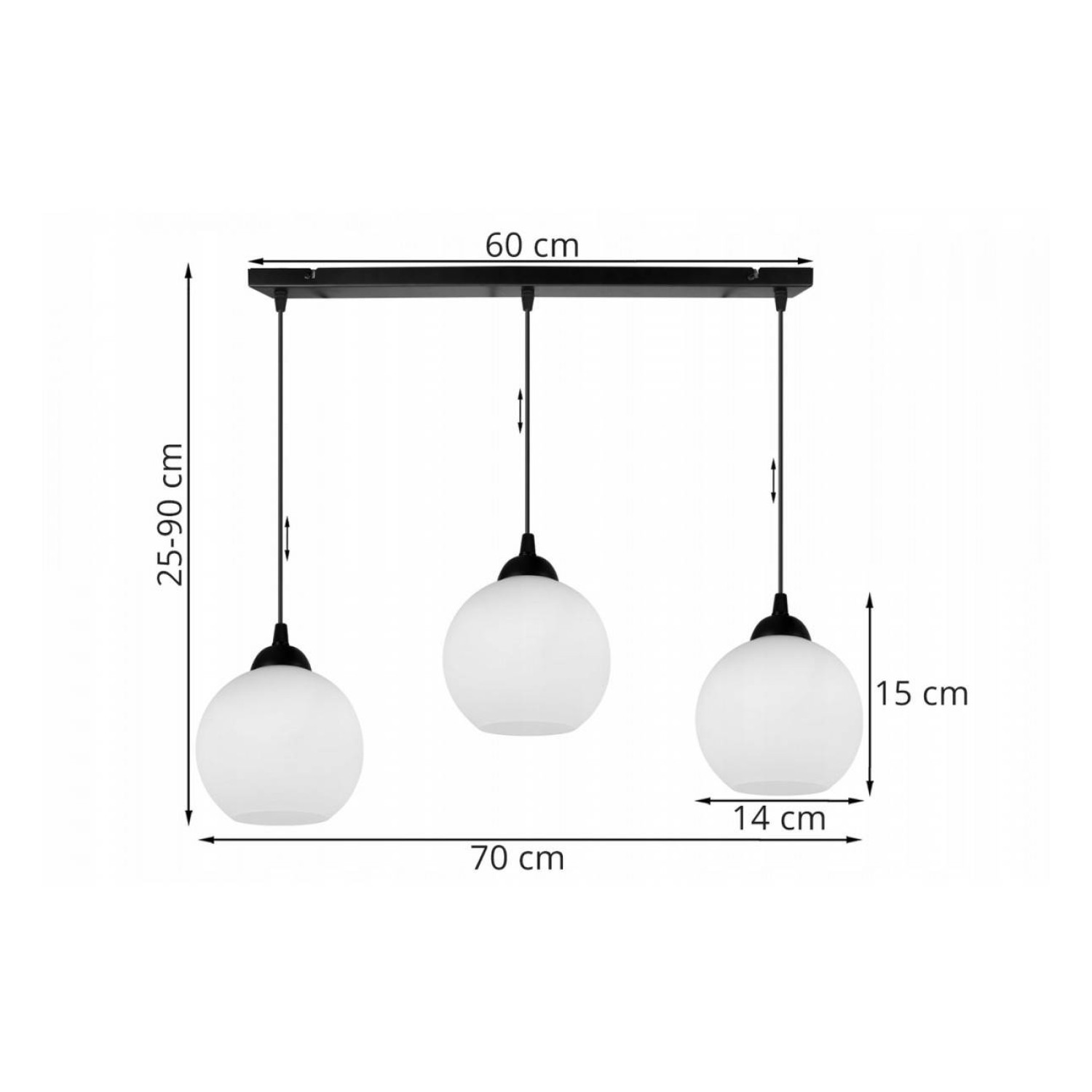 Závěsné moderní světlo na  liště ELIZA 1987/3 foto4