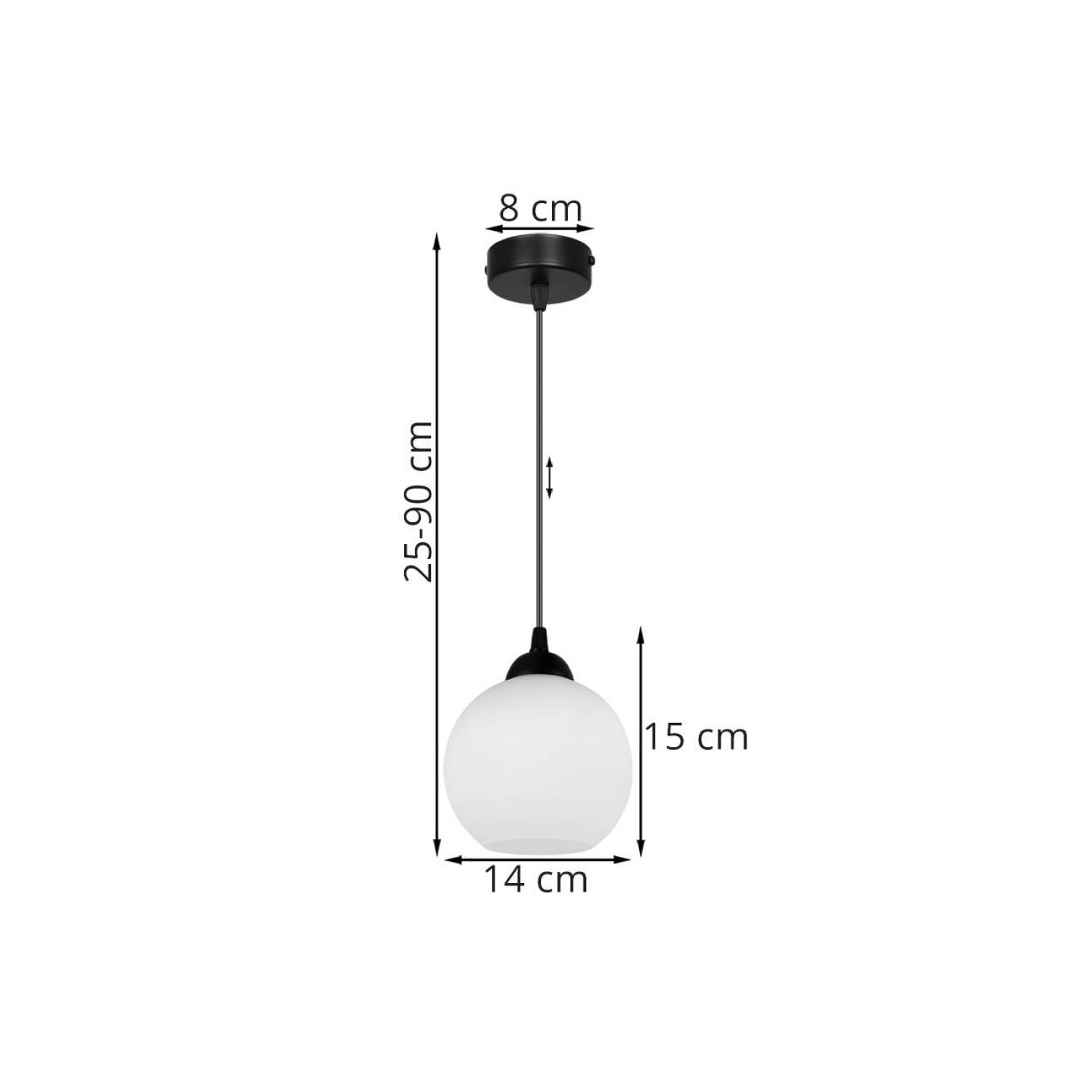 Moderní závěsné svítidlo na lanku ELIZA 1987/1 foto4