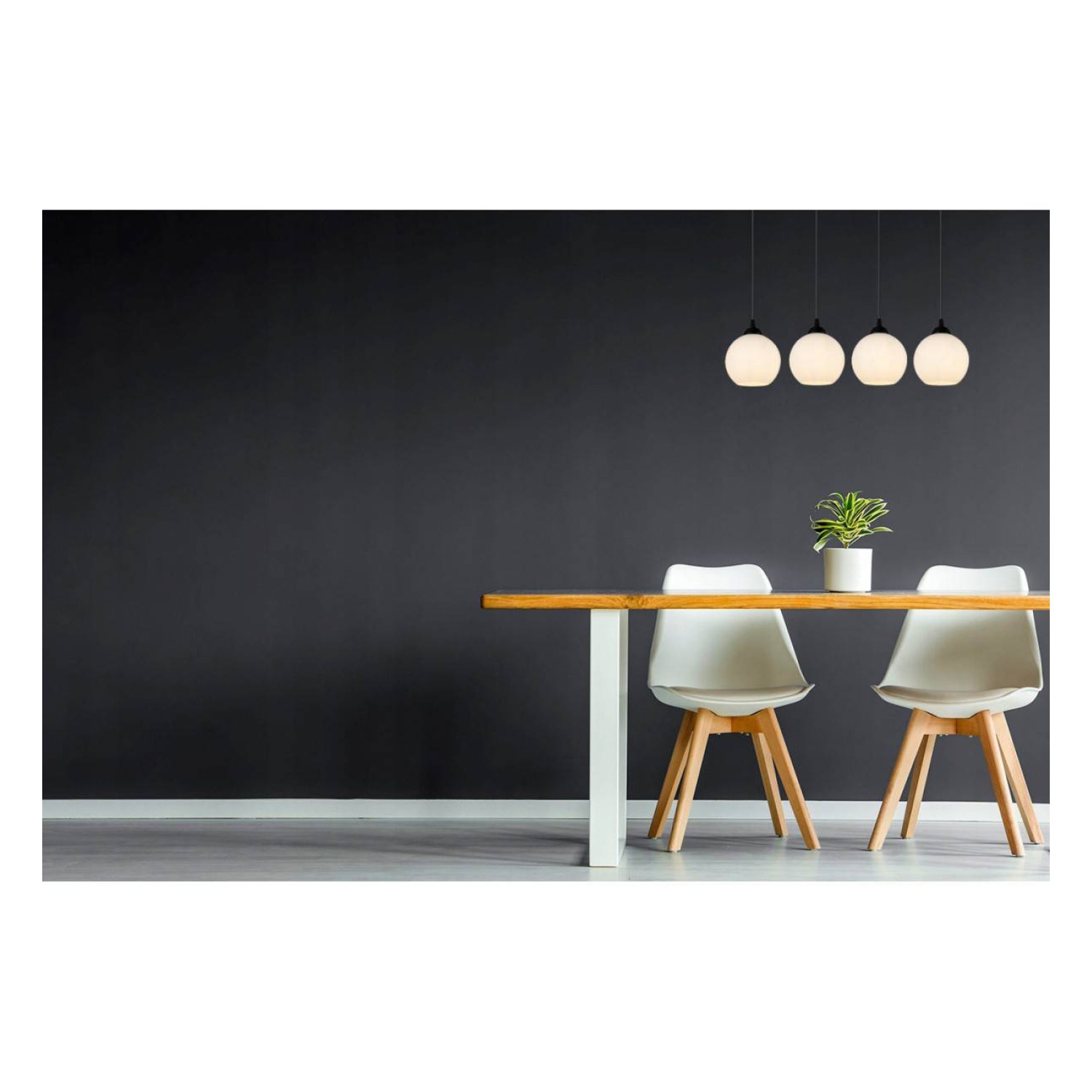 Závěsné svítidlo na liště se čtyřmi bílými stínidly  ELIZA 1987/4/70L foto5