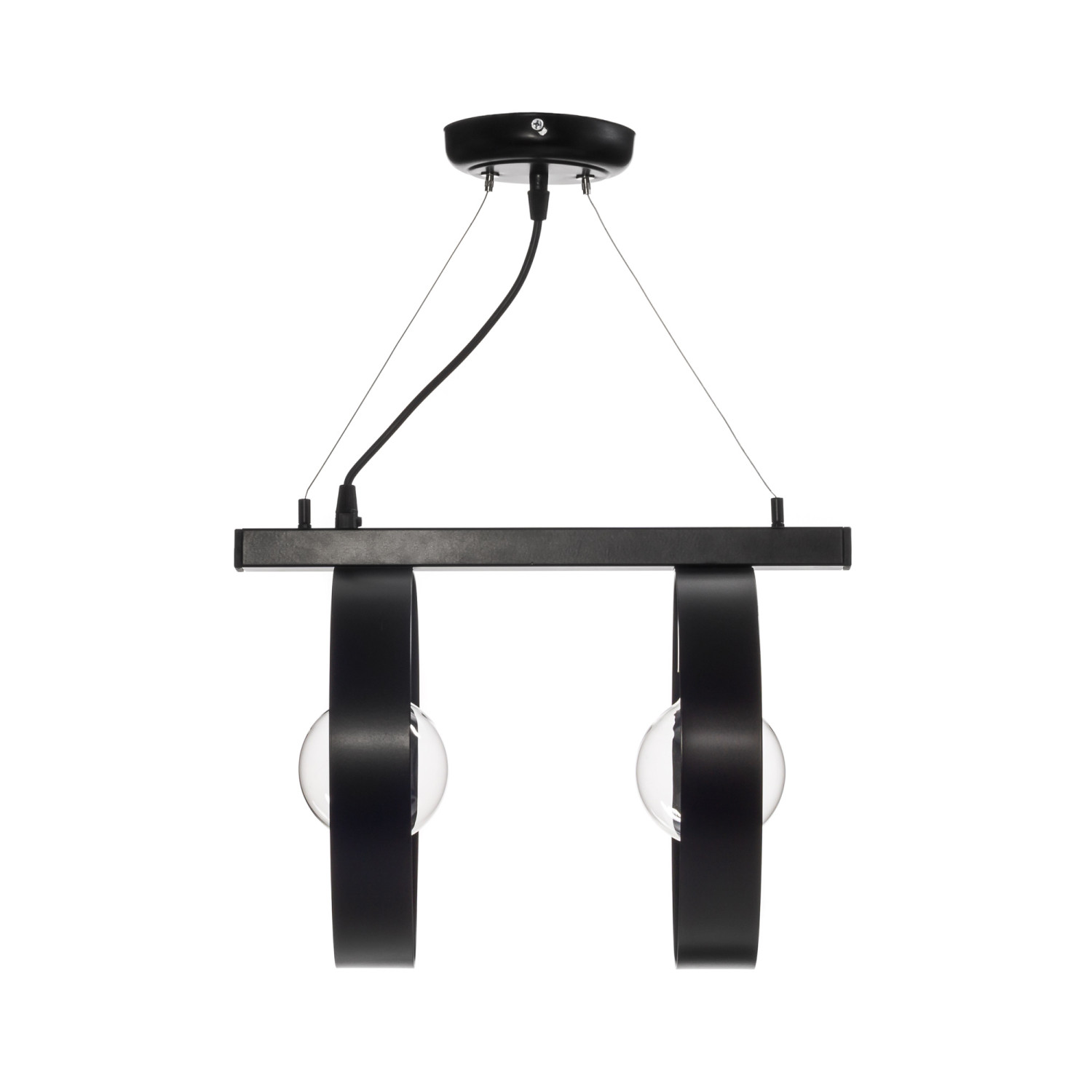 Závěsné svítidlo na kovové liště na dvě žárovky  14602 "Industrial Elegance" foto4