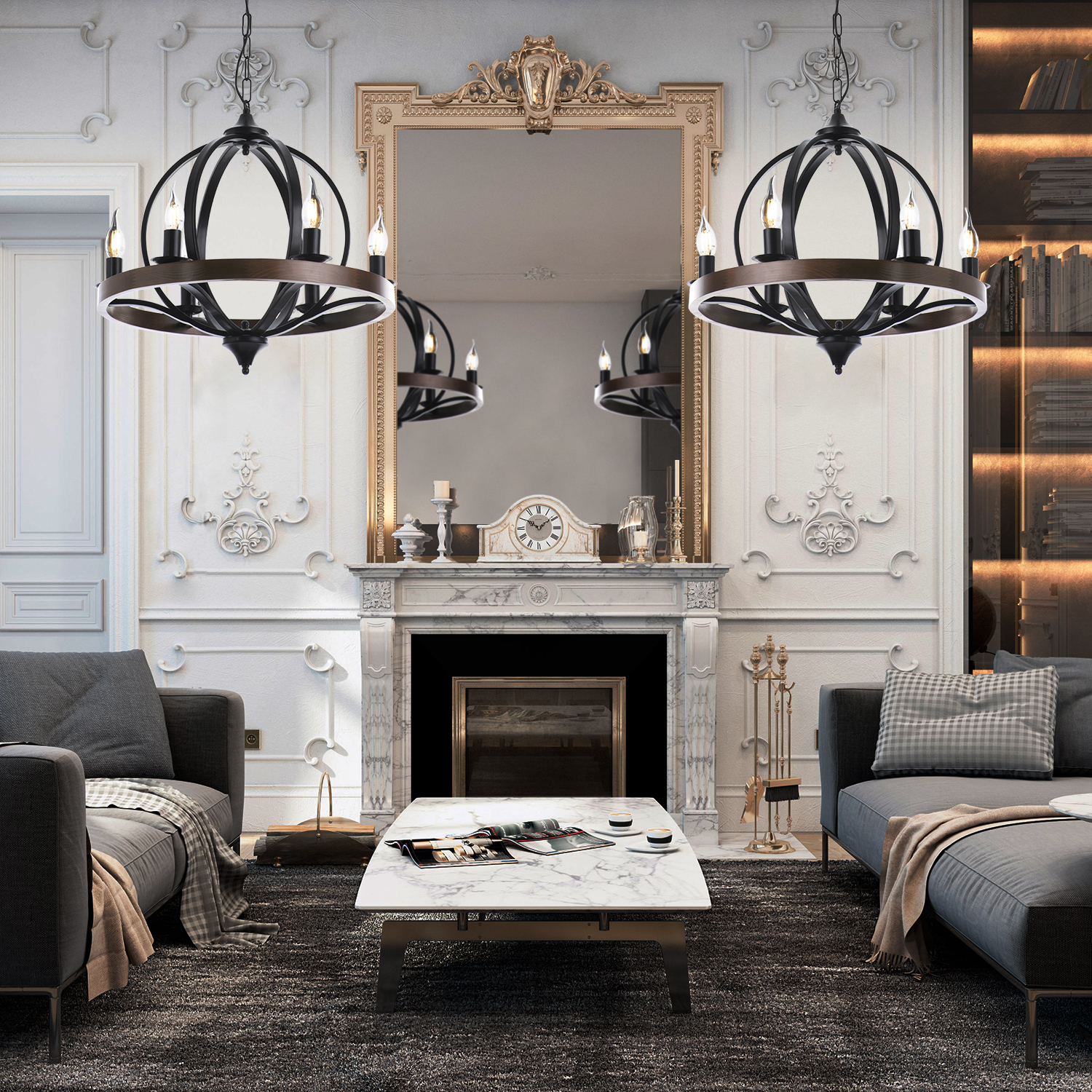 Závěsný lustr na řetězu 60409 "KYOLN" foto4