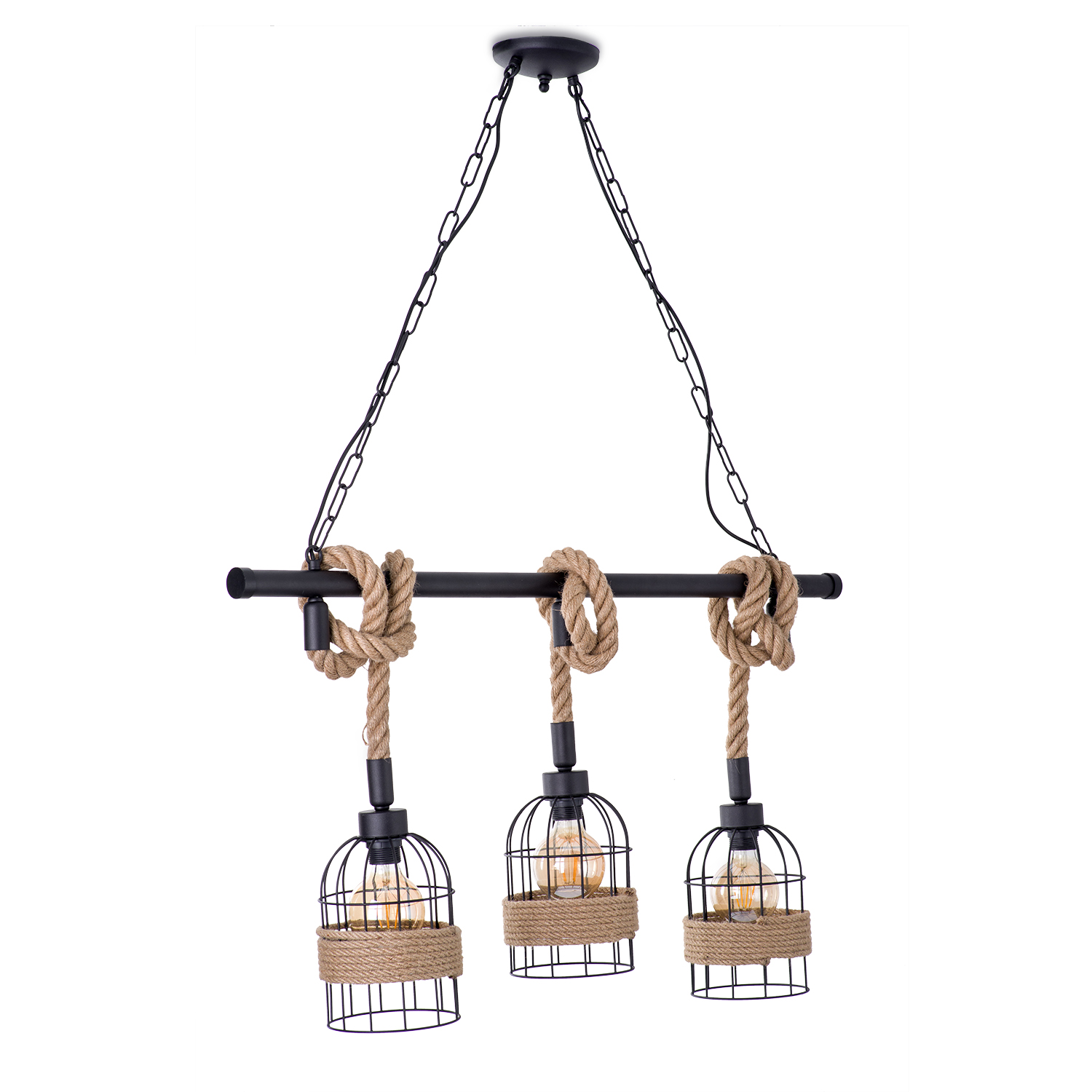 Závěsné svítidlo na řetězu ve stylu Loft 60299 "Kasl"