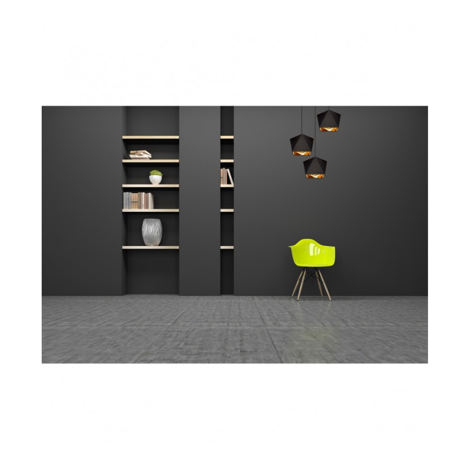 Moderní závěsné svítidlo na lanku LH024 "DIAMOND GOLD" foto5