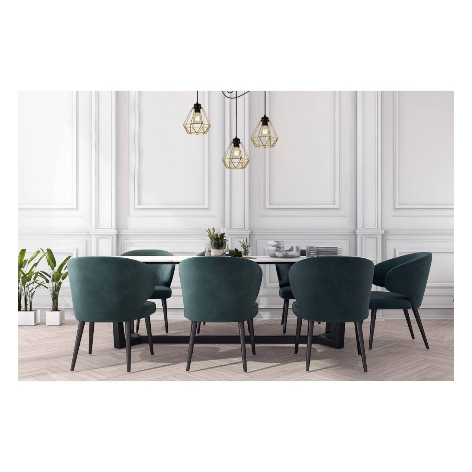 Elegantní závěsné svítidlo SPIDER NUVOLA GOLD 2034/3, zlaté kovové stínidlo foto4