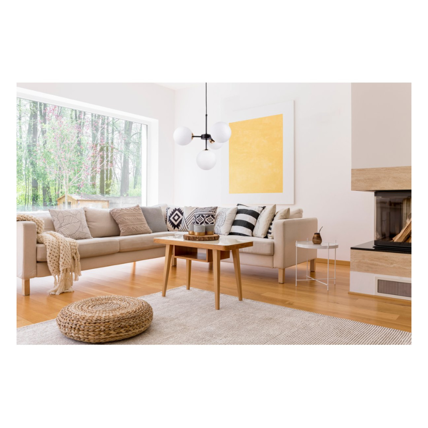 Závěsný lustr v černém provedení s elegantními zlatými prvky a bílým stínidlem" IMPERIA" foto9