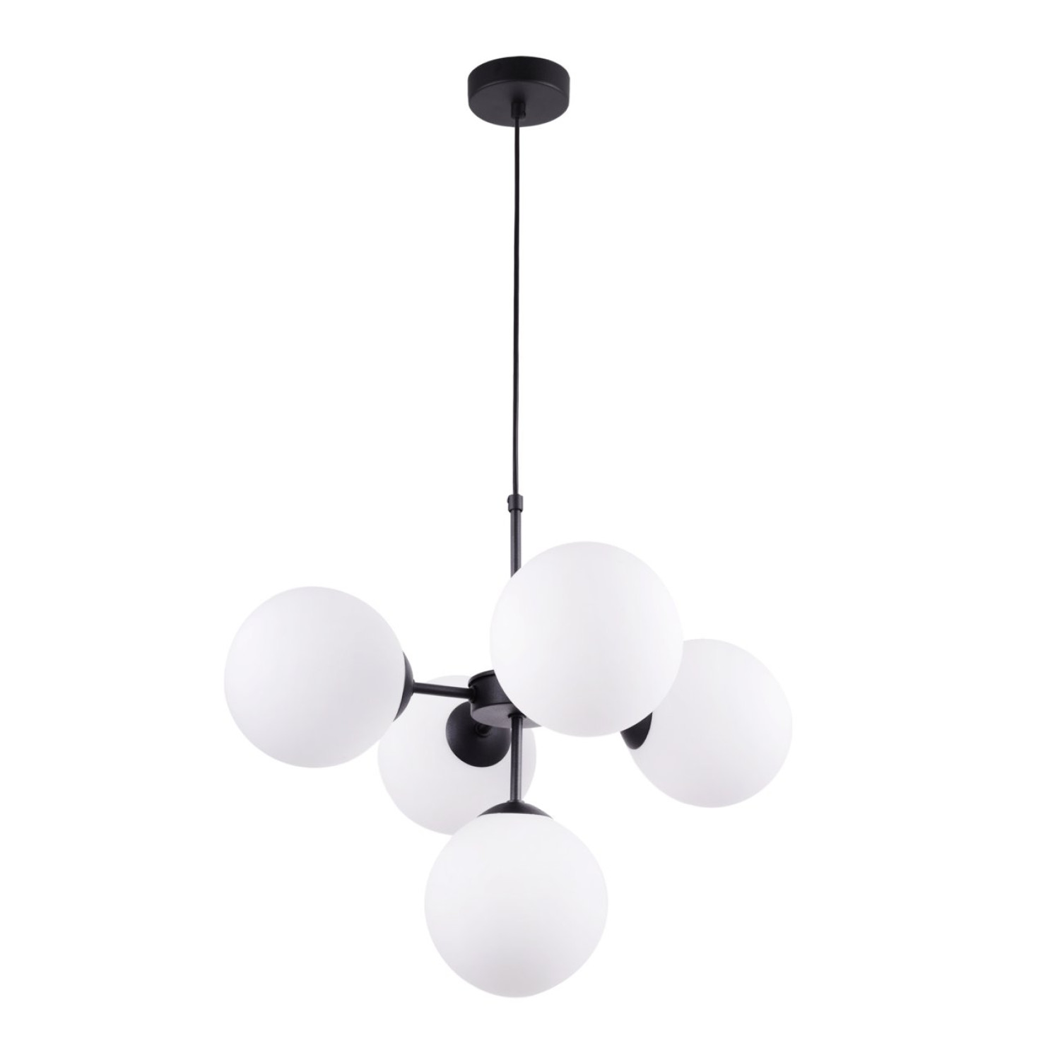 Stropní lampa s regulací v černém provedení, bílé stínidlo - stručný a elegantní "IMPERIA" foto3